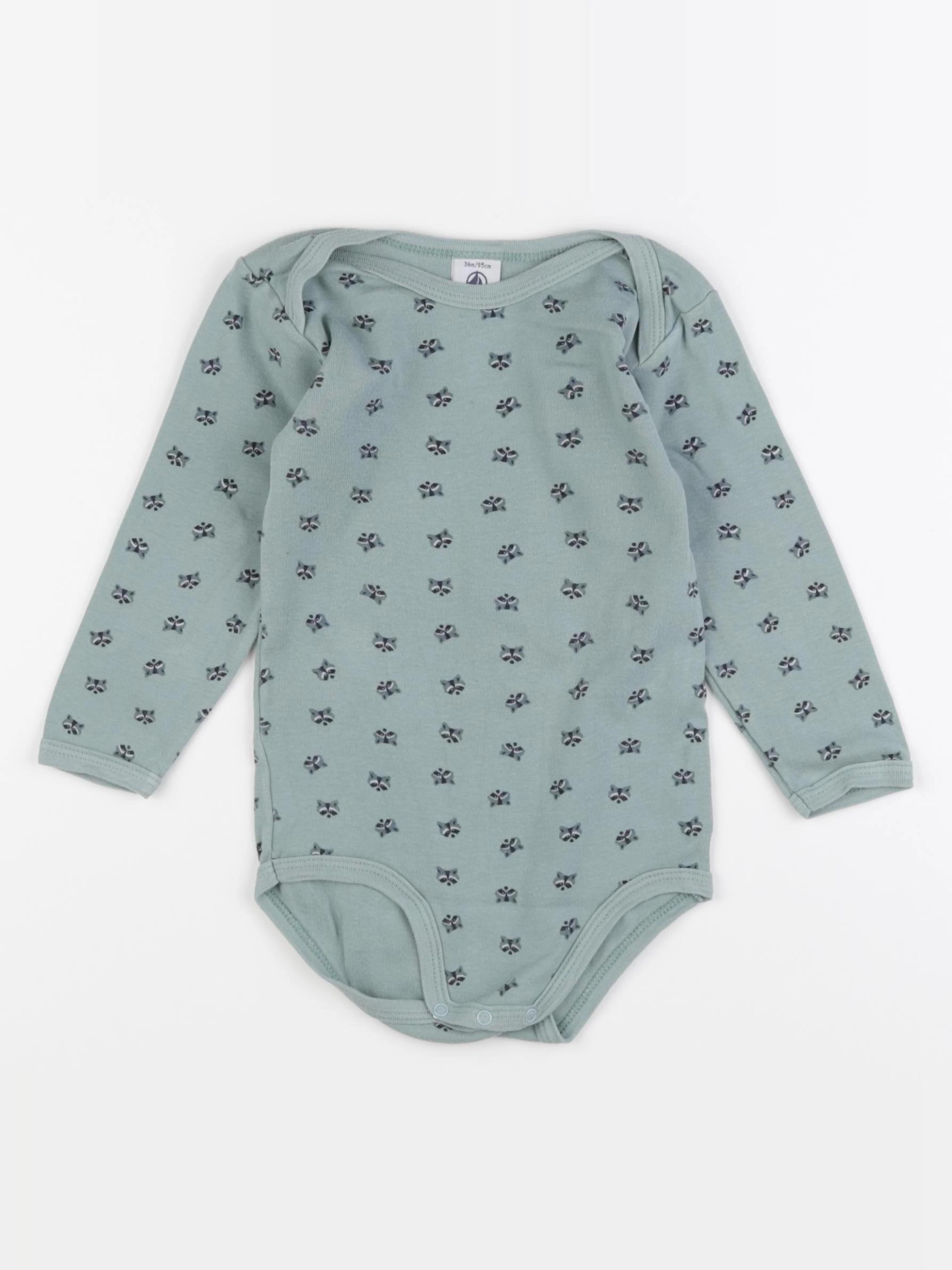 Petit Bateau - body vert - 36 mois