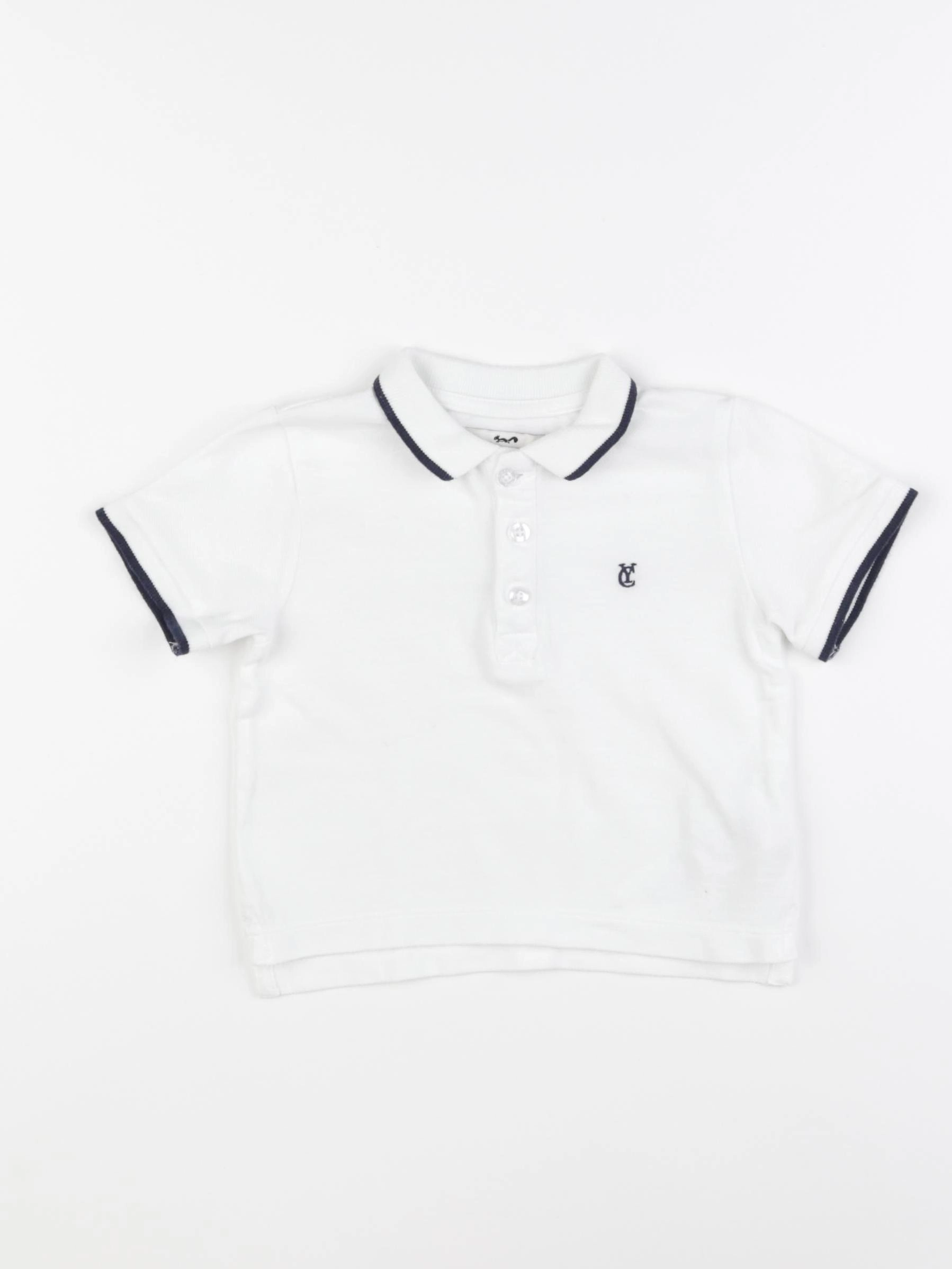 Cyrillus - polo blanc - 24 mois