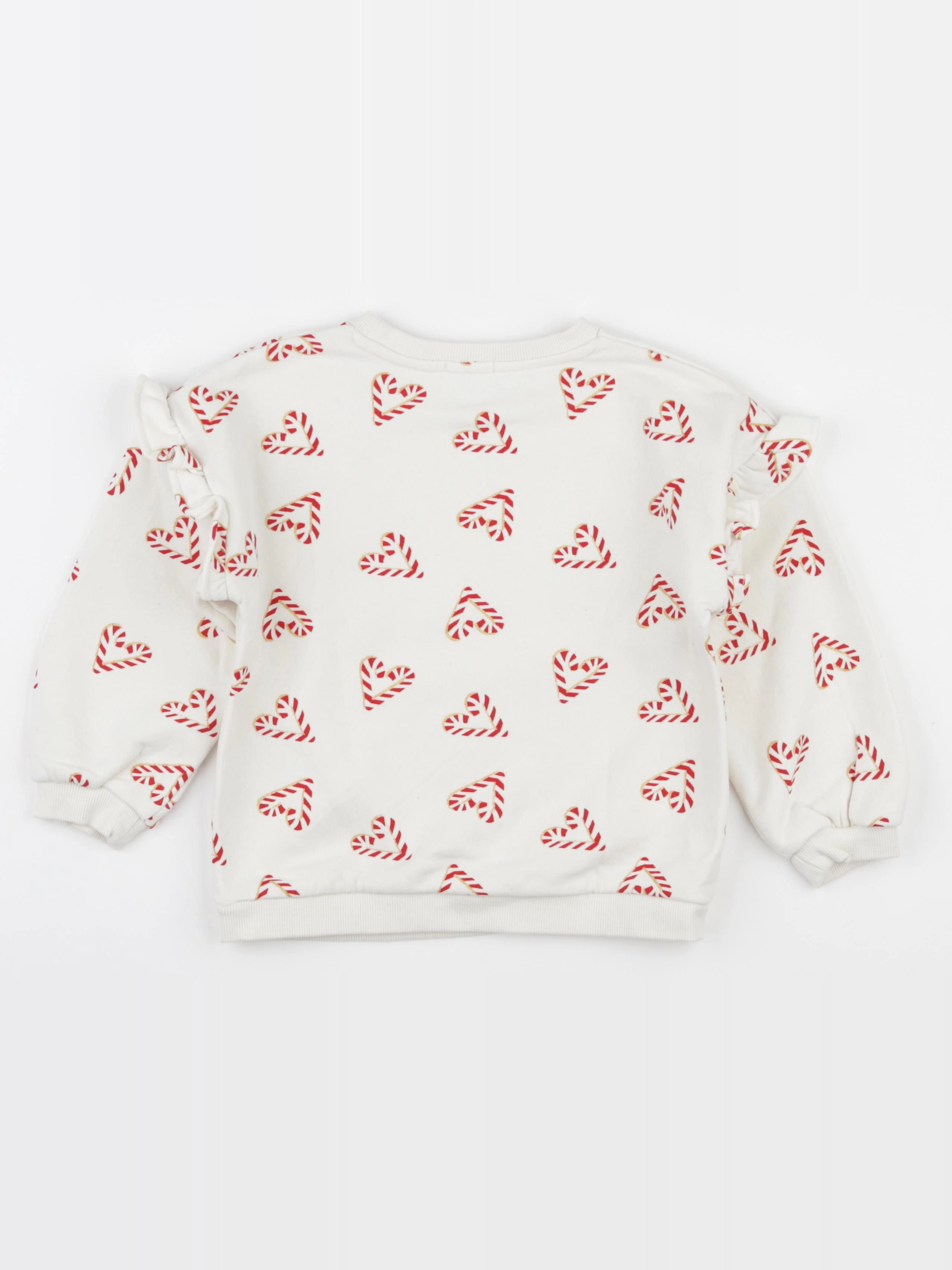 Vertbaudet - sweat blanc - 6 ans