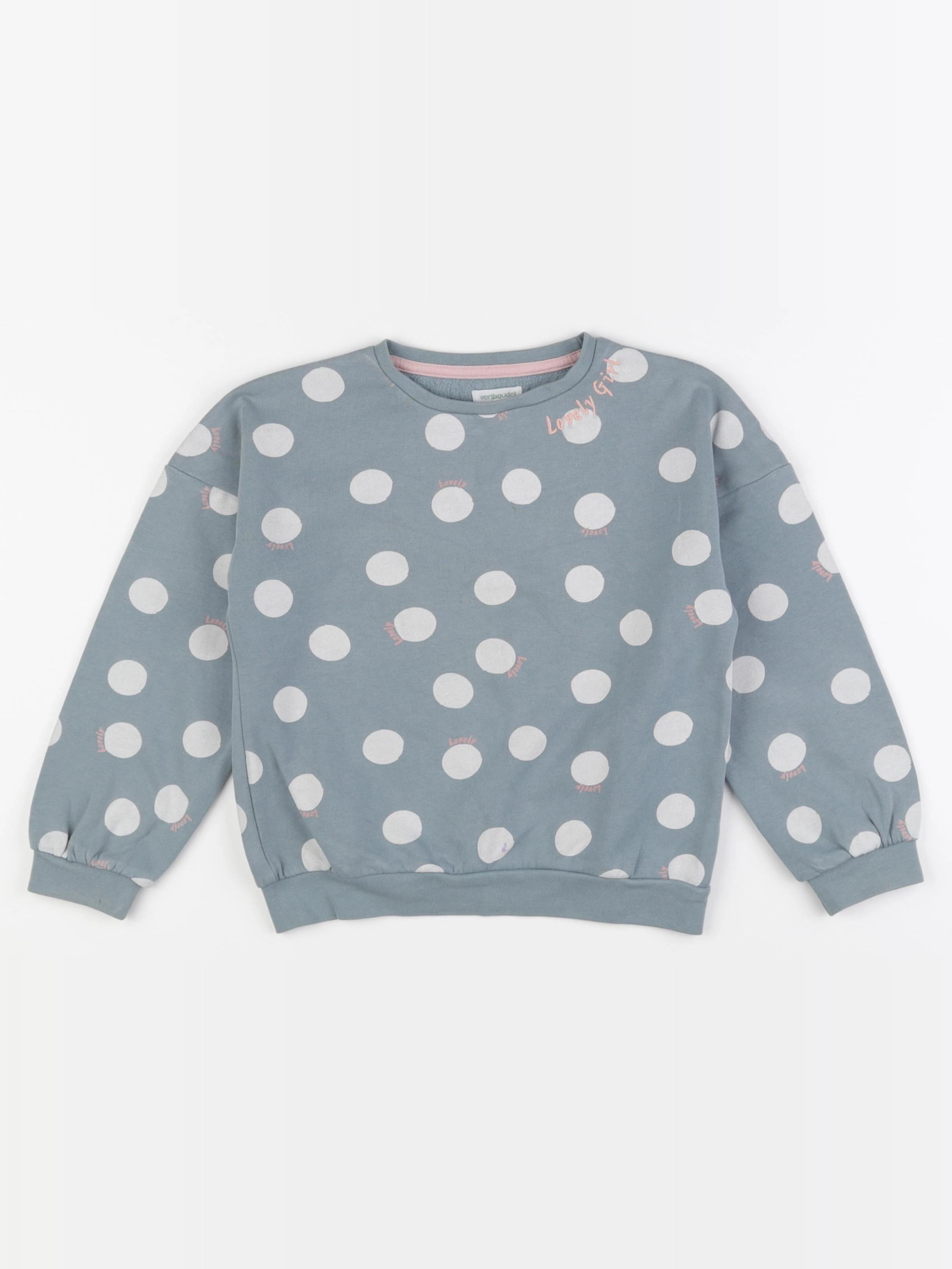 Vertbaudet - sweat bleu - 6 ans