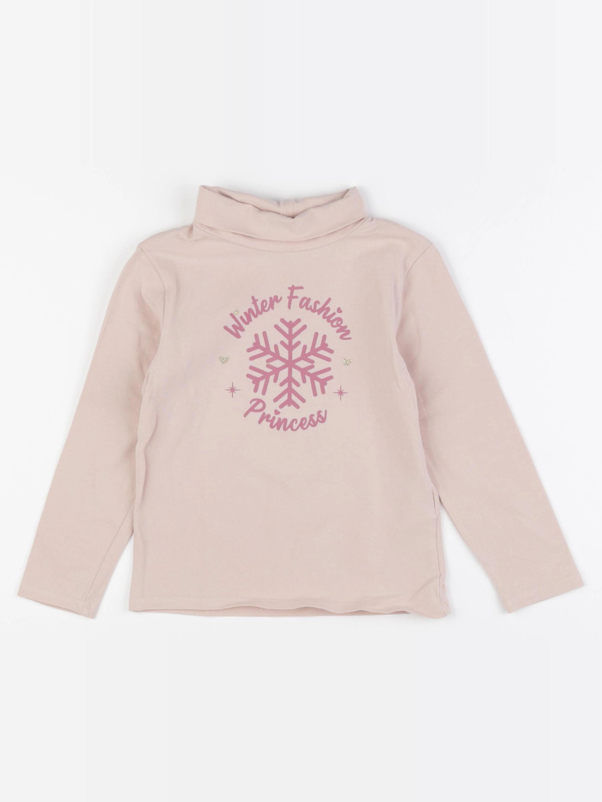 Vertbaudet - sous-pull rose - 5 ans