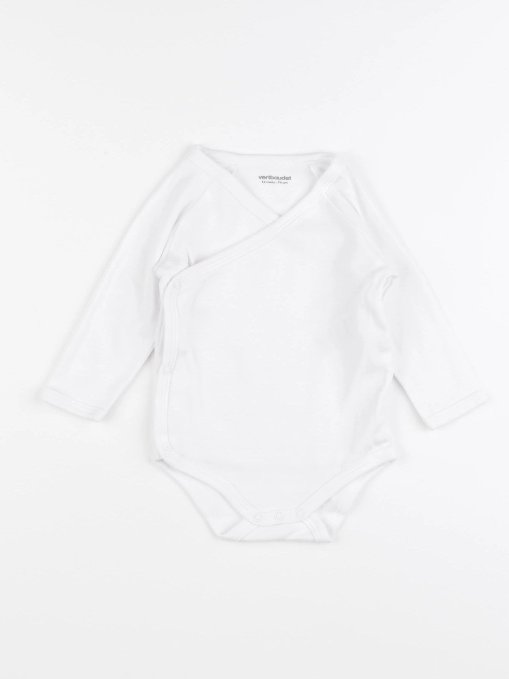 Vertbaudet - body blanc - 12 mois