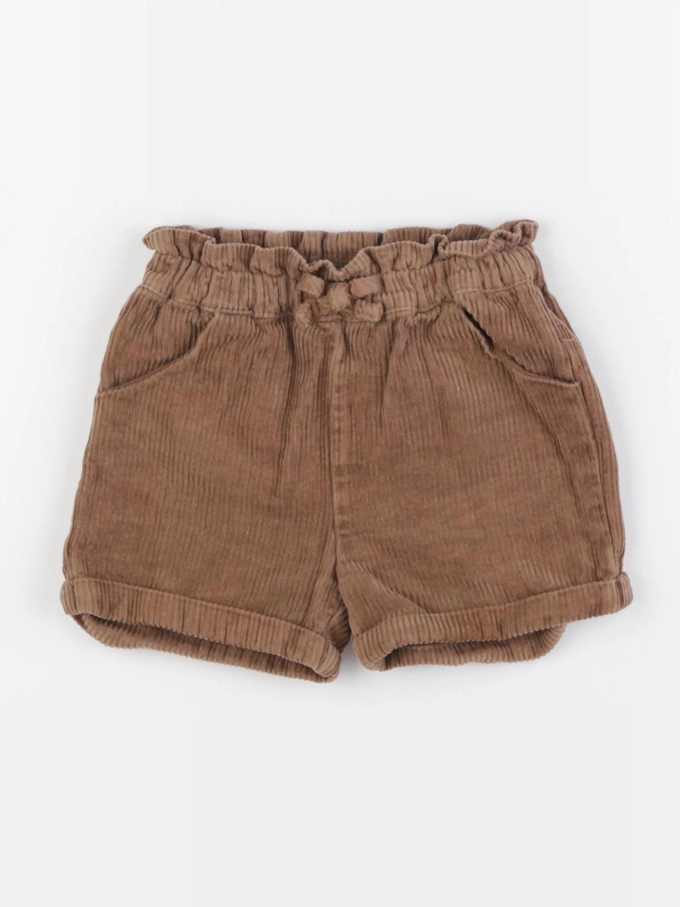 Vertbaudet - short marron - 18 mois