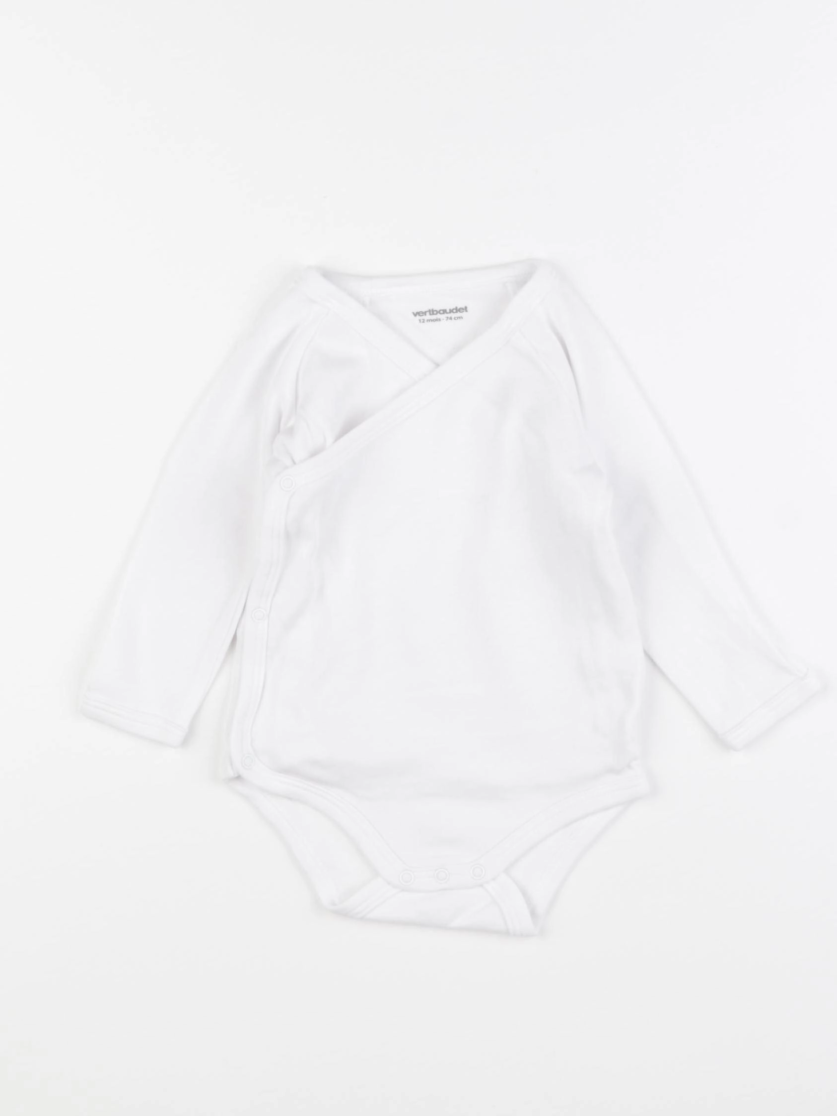 Vertbaudet - body blanc - 12 mois