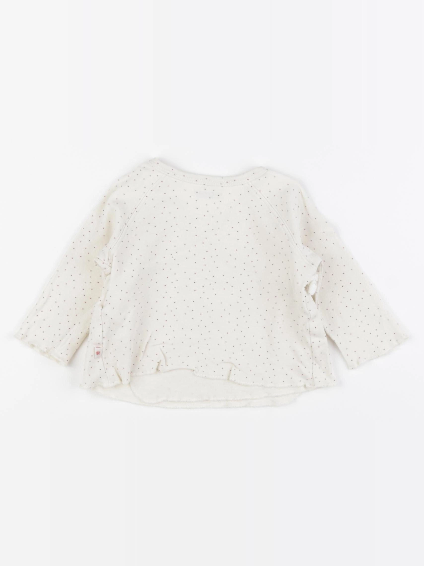 Vertbaudet - tee-shirt beige - 6 mois