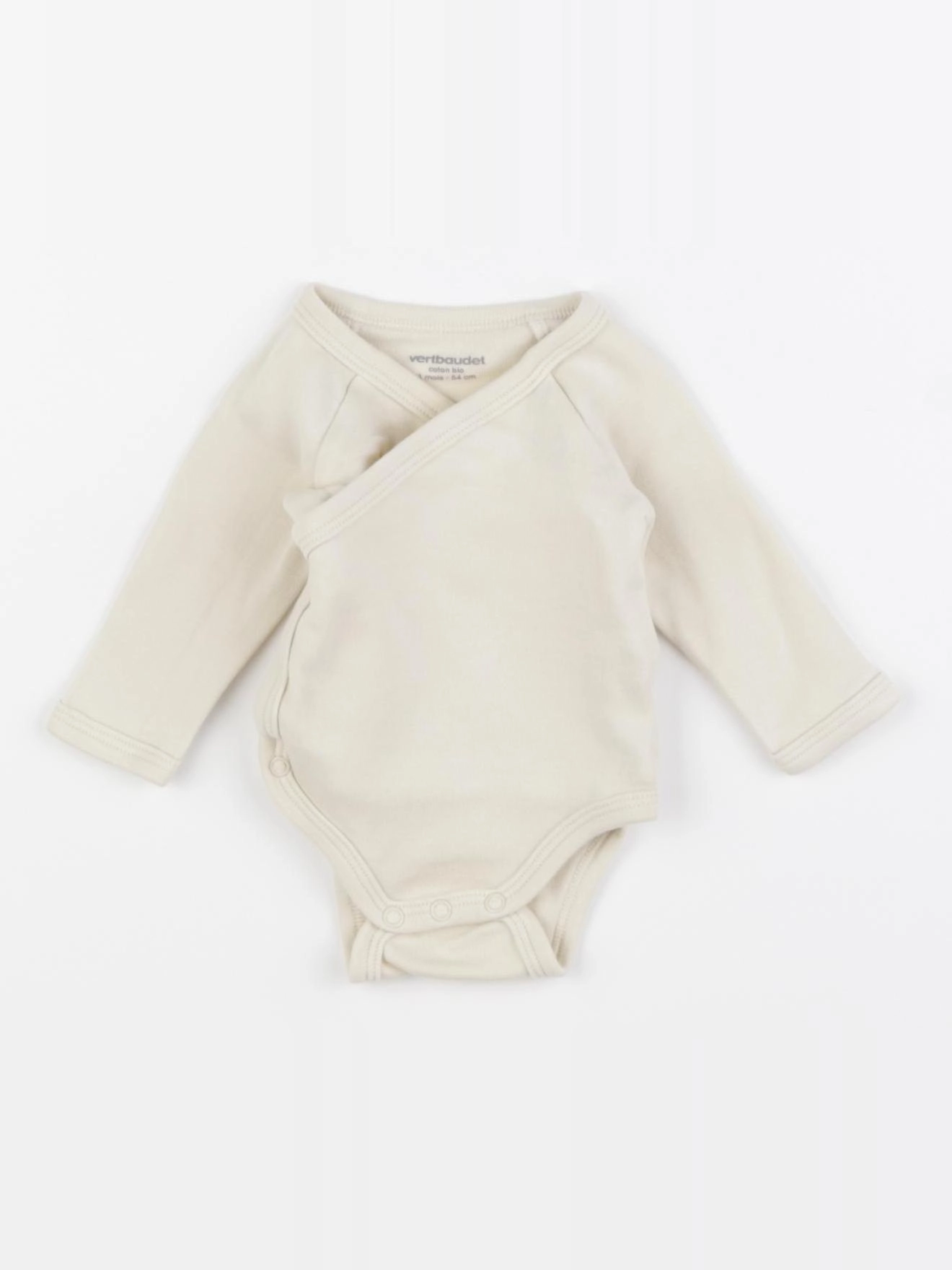 Vertbaudet - body jaune - 1 mois
