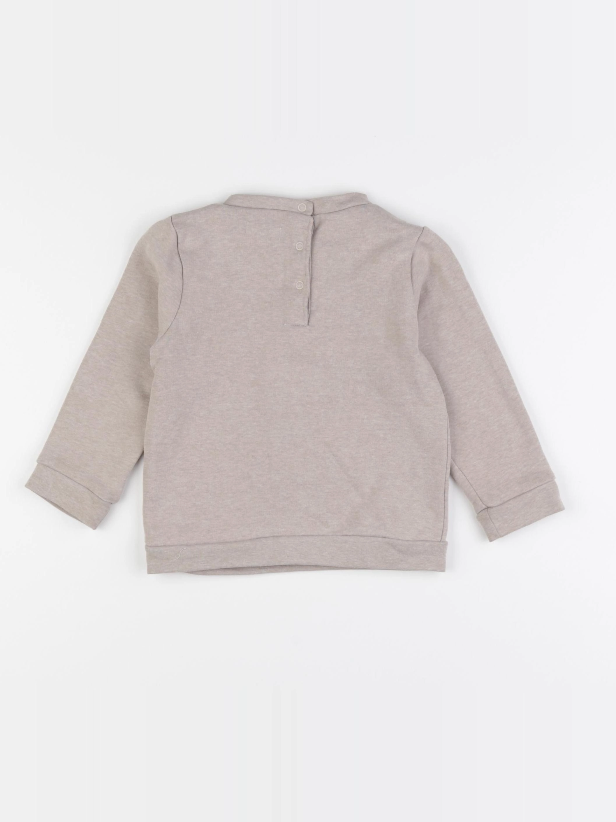 Vertbaudet - sweat marron - 24 mois