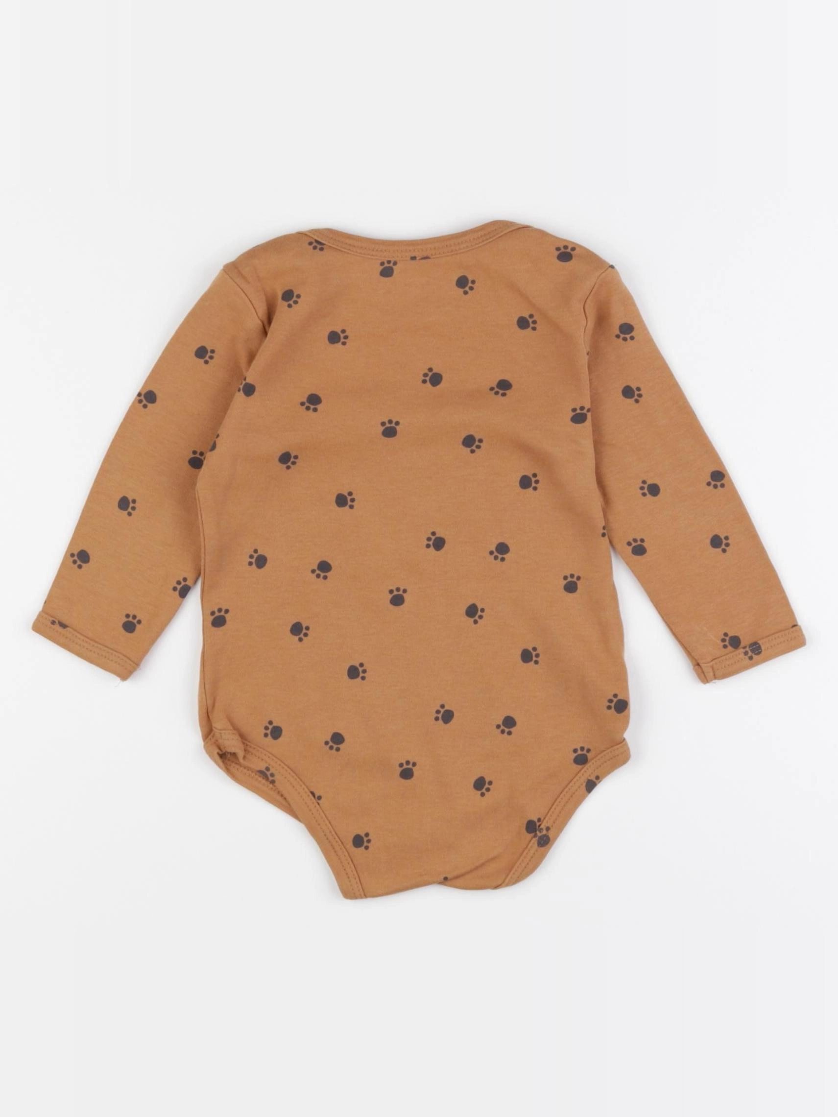 Vertbaudet - body marron - 12 mois