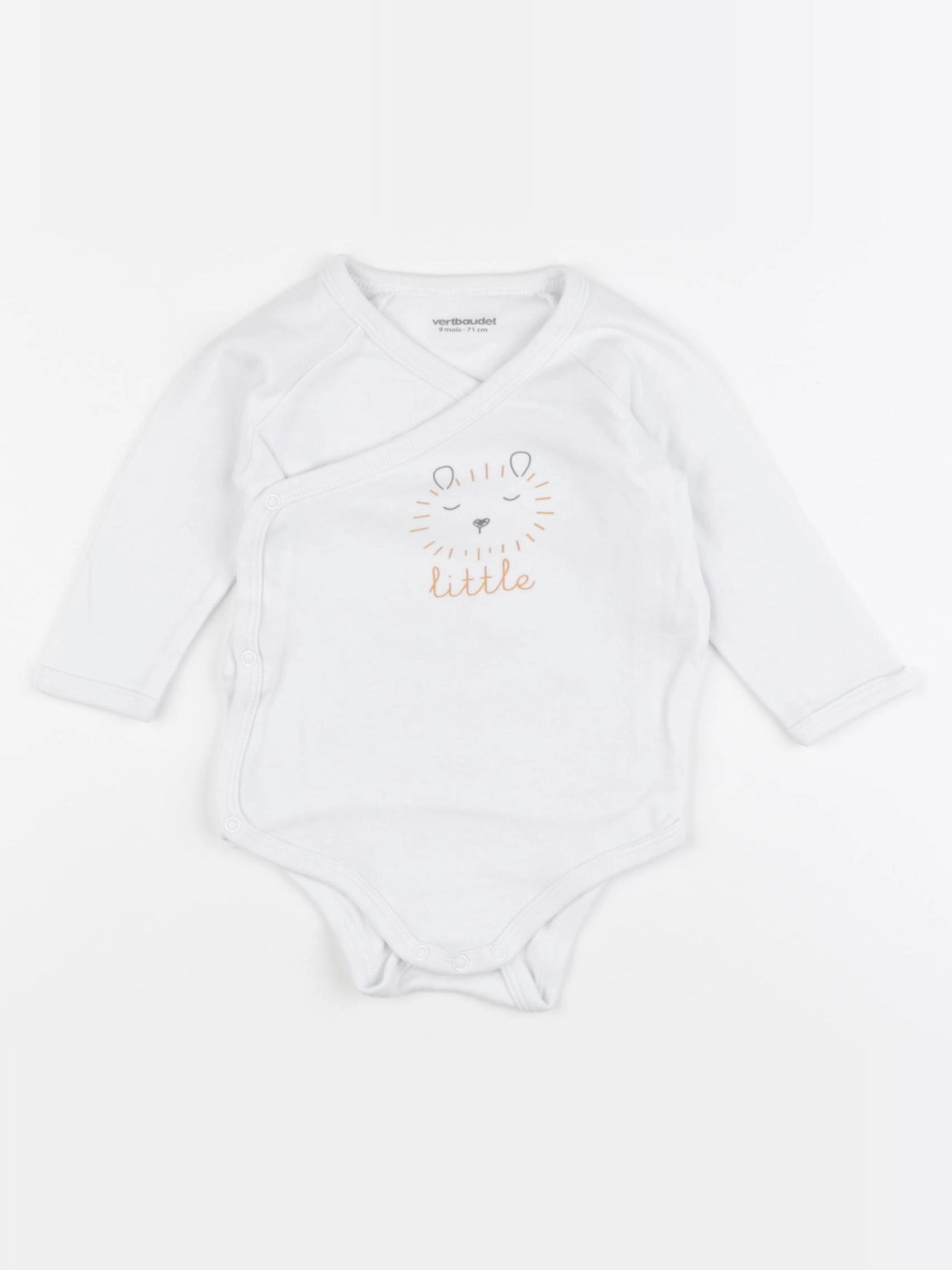 Vertbaudet - body blanc - 9 mois