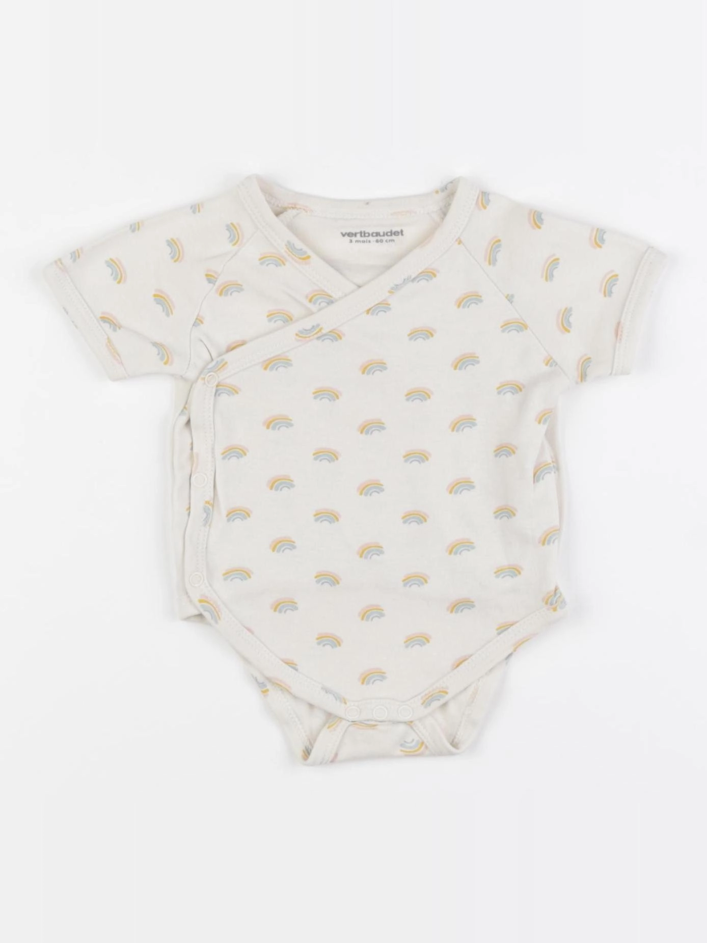 Vertbaudet - body beige - 3 mois