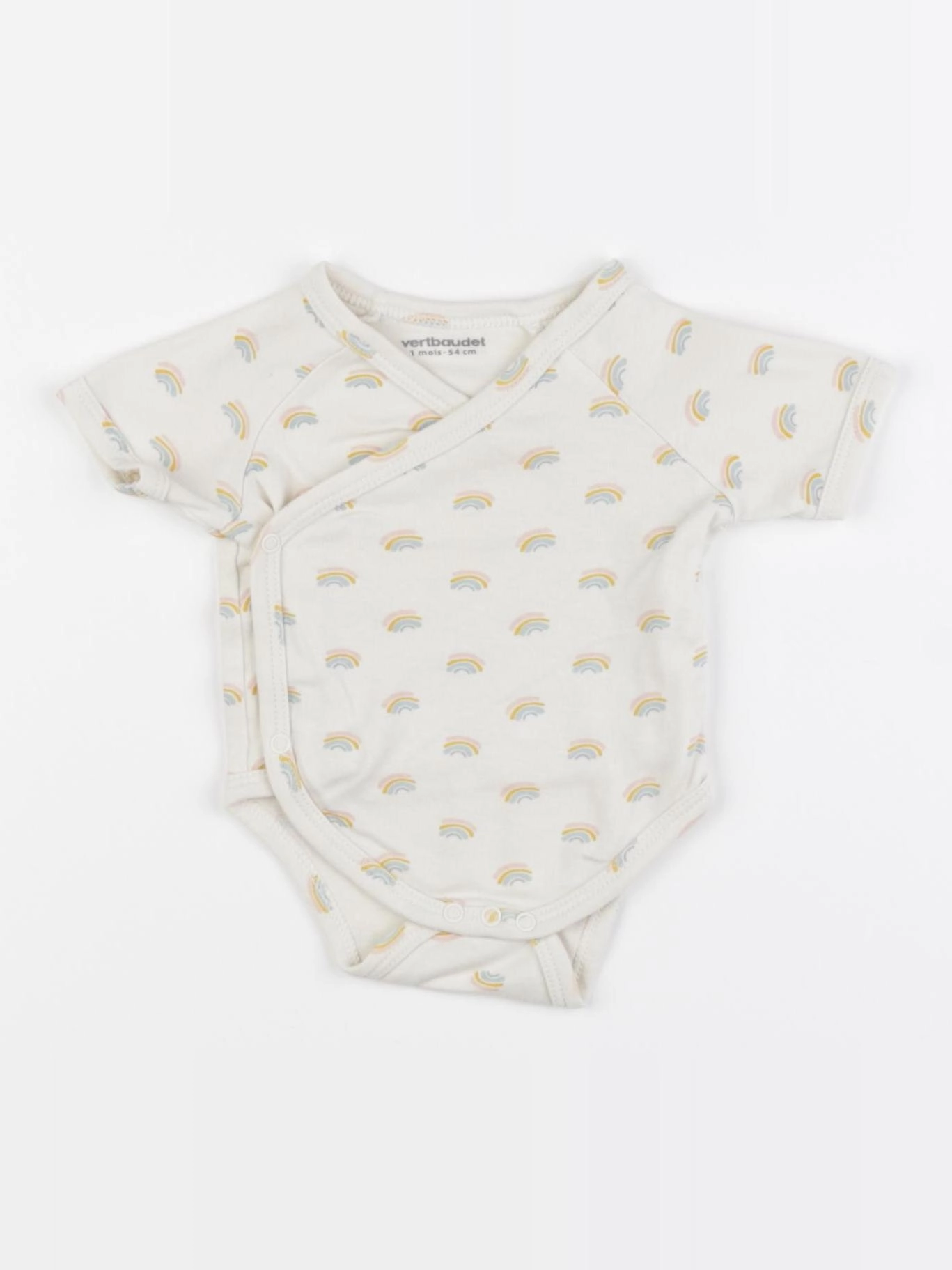 Vertbaudet - body beige - 1 mois