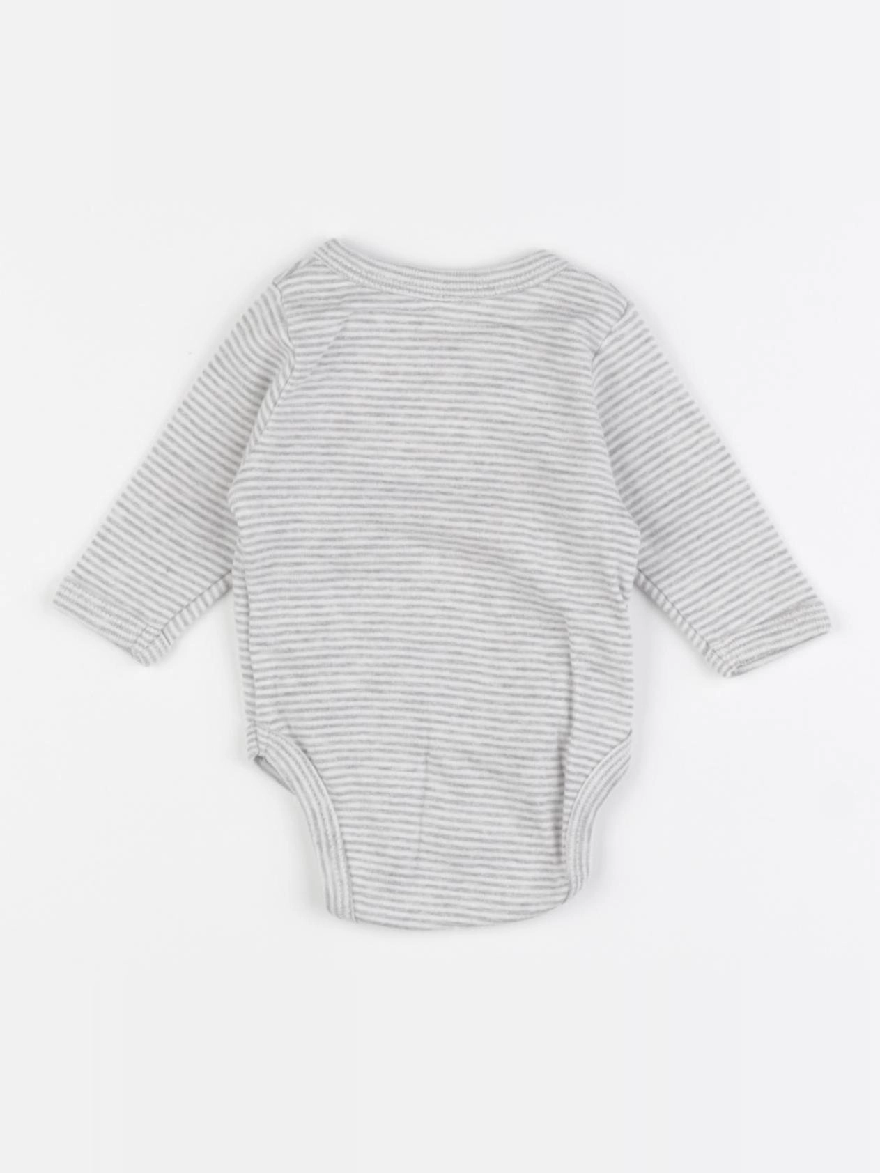 Vertbaudet - body gris - 0 mois