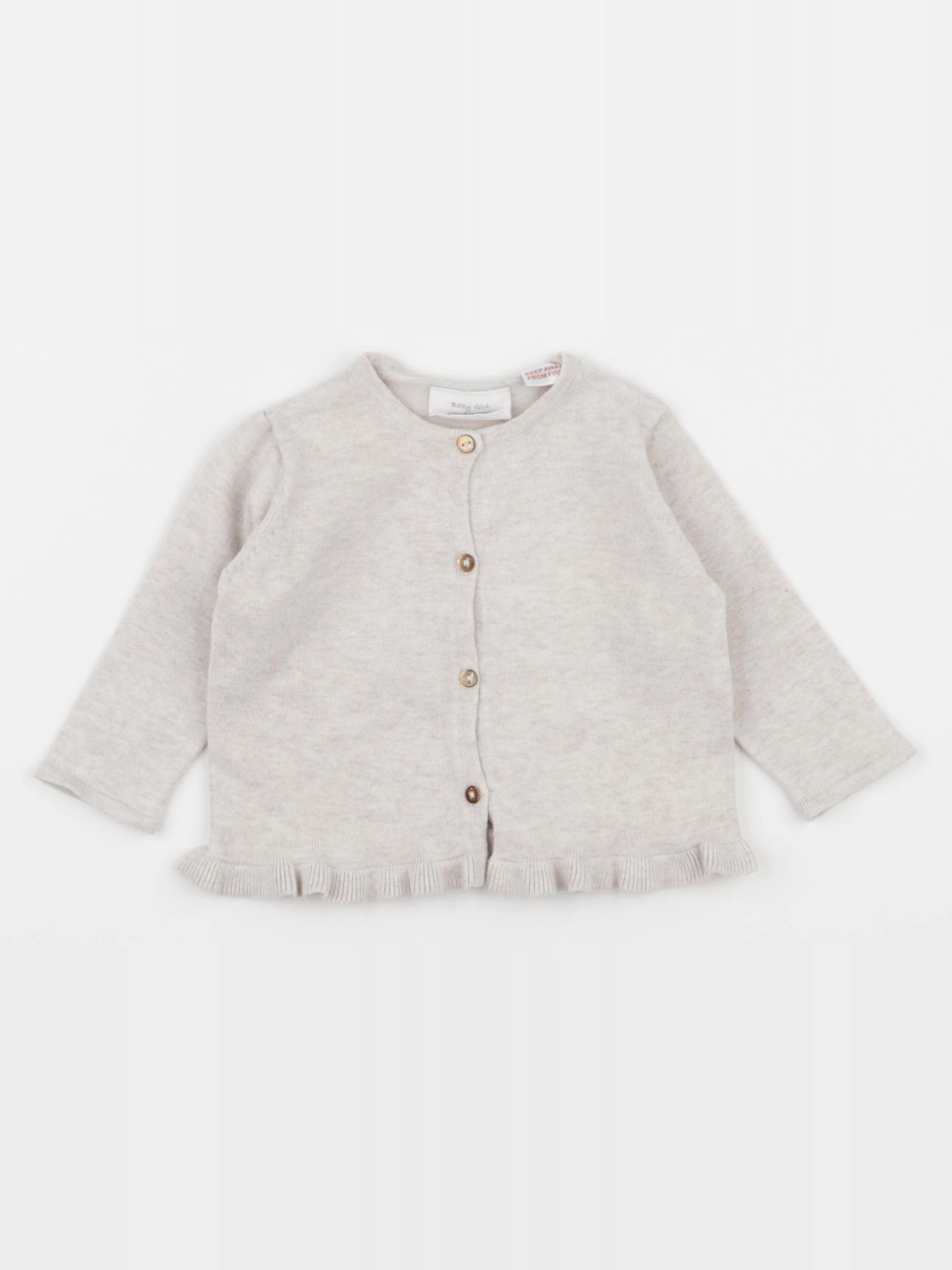 Zara - gilet beige - 3/6 mois