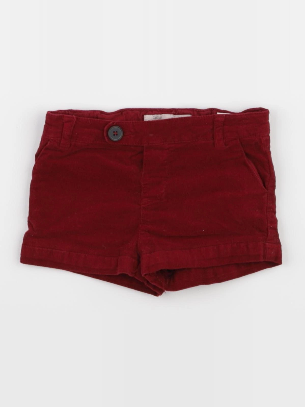 Zara - short rouge - 3/6 mois