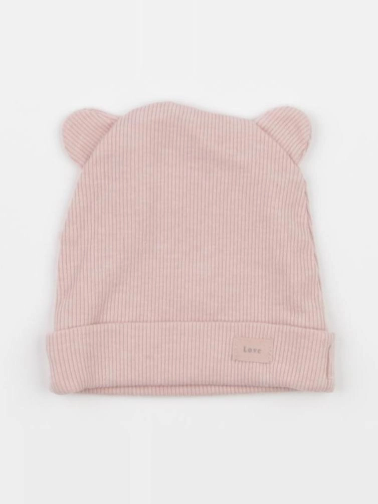 Zara - bonnet de naissance rose - 1/6 mois