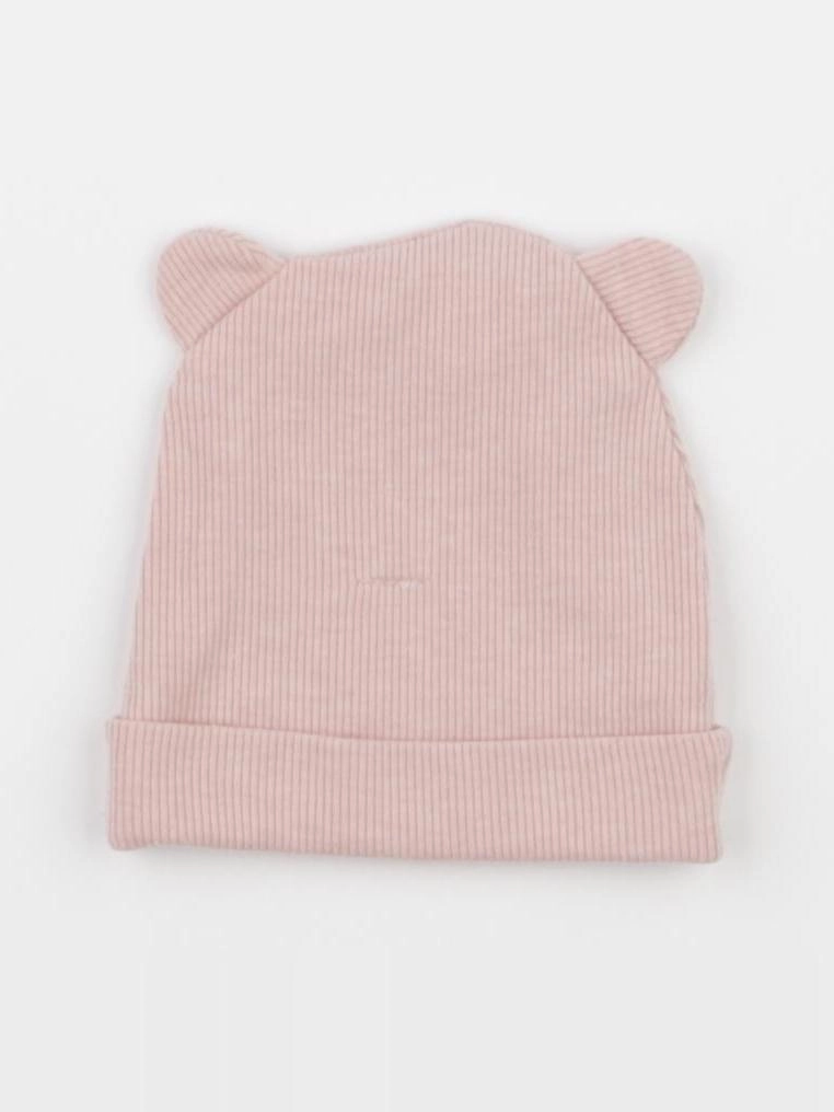 Zara - bonnet de naissance rose - 1/6 mois