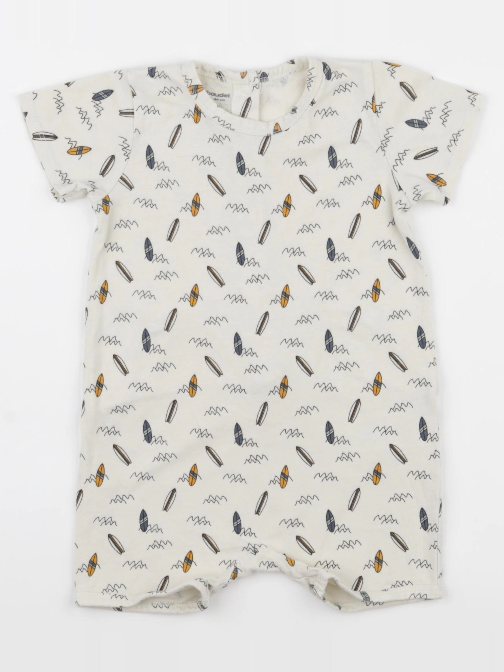 Vertbaudet - pyjama coton beige - 24 mois