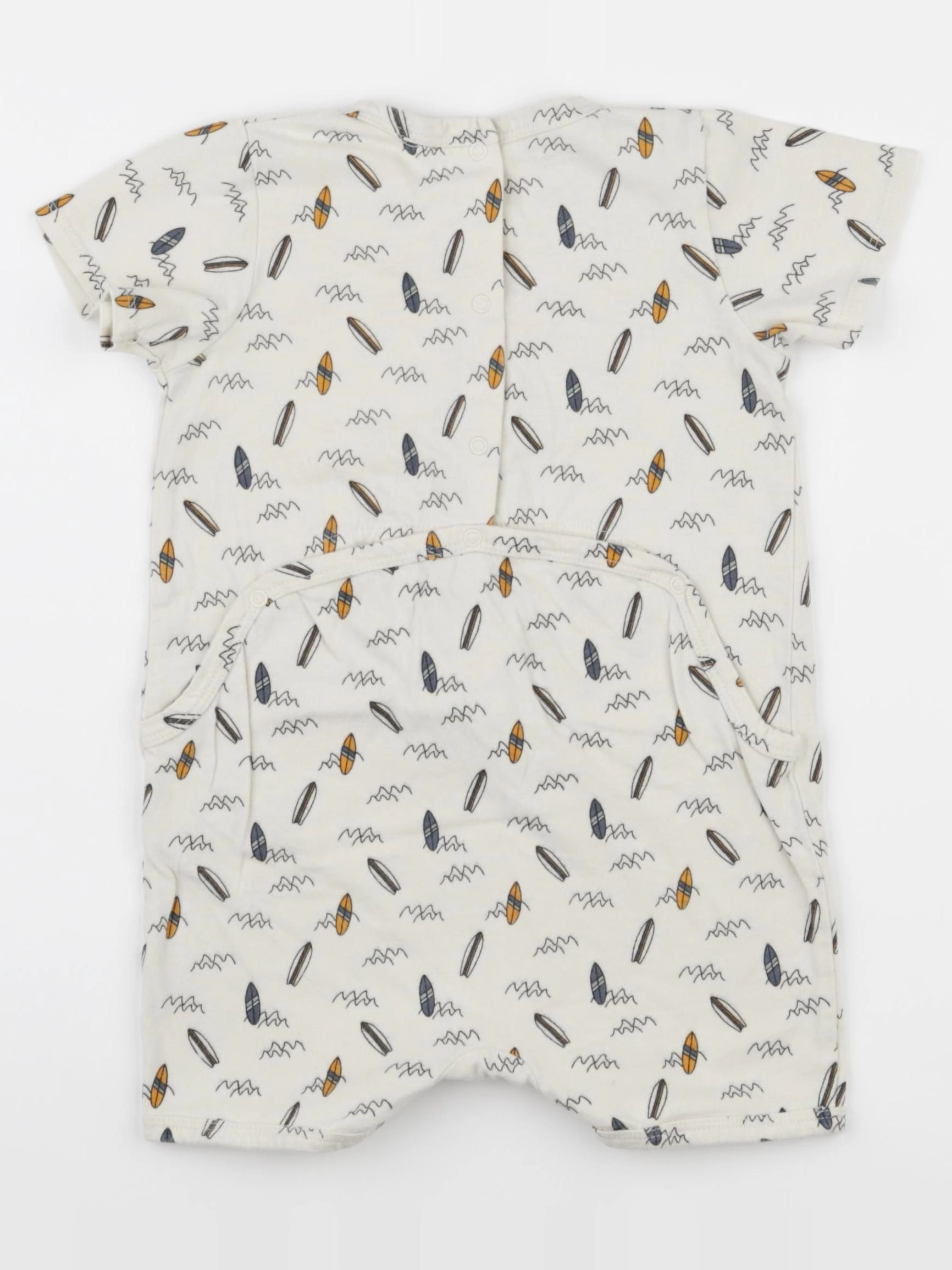 Vertbaudet - pyjama coton beige - 24 mois