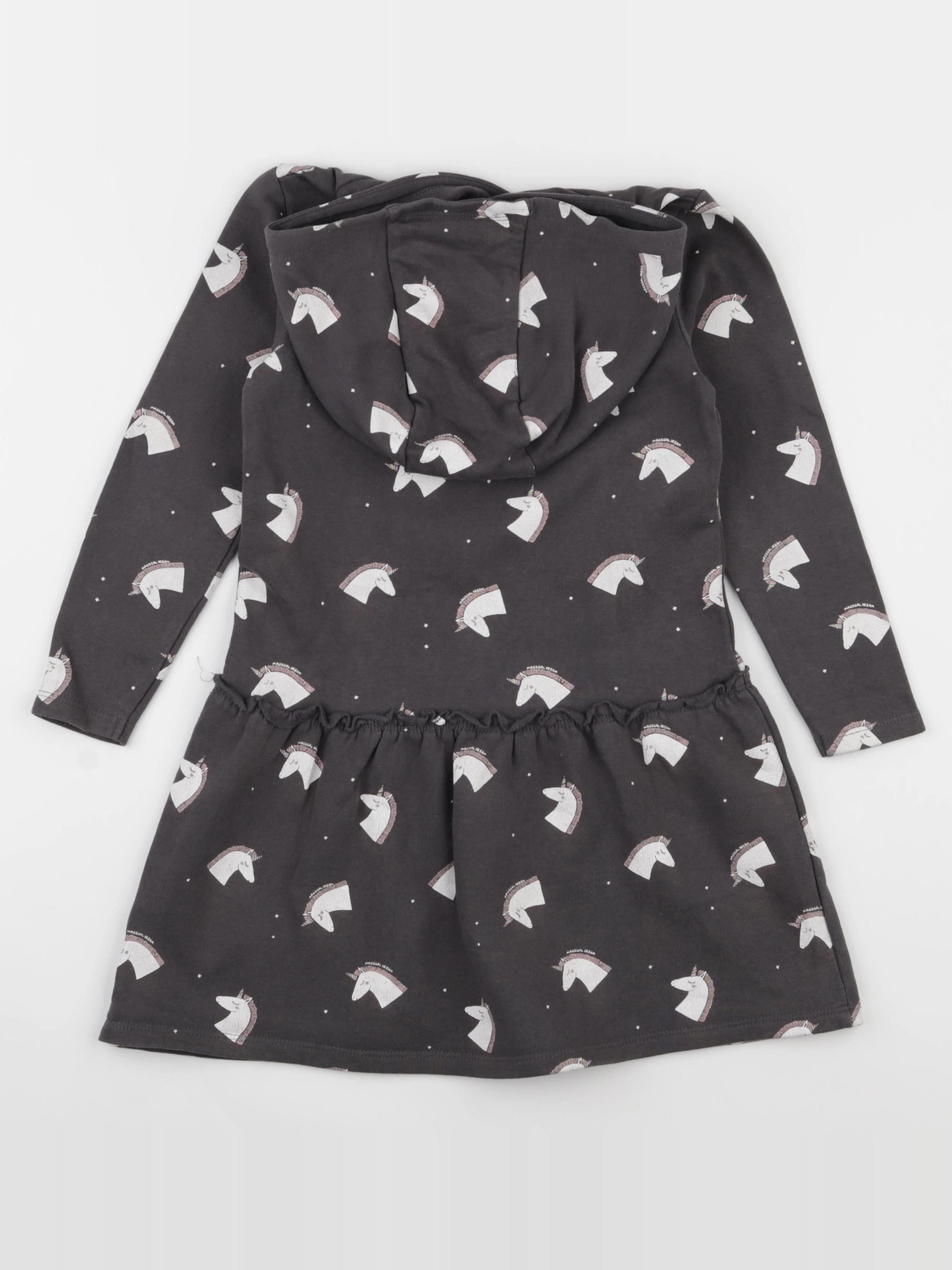 Vertbaudet - robe gris - 6 ans