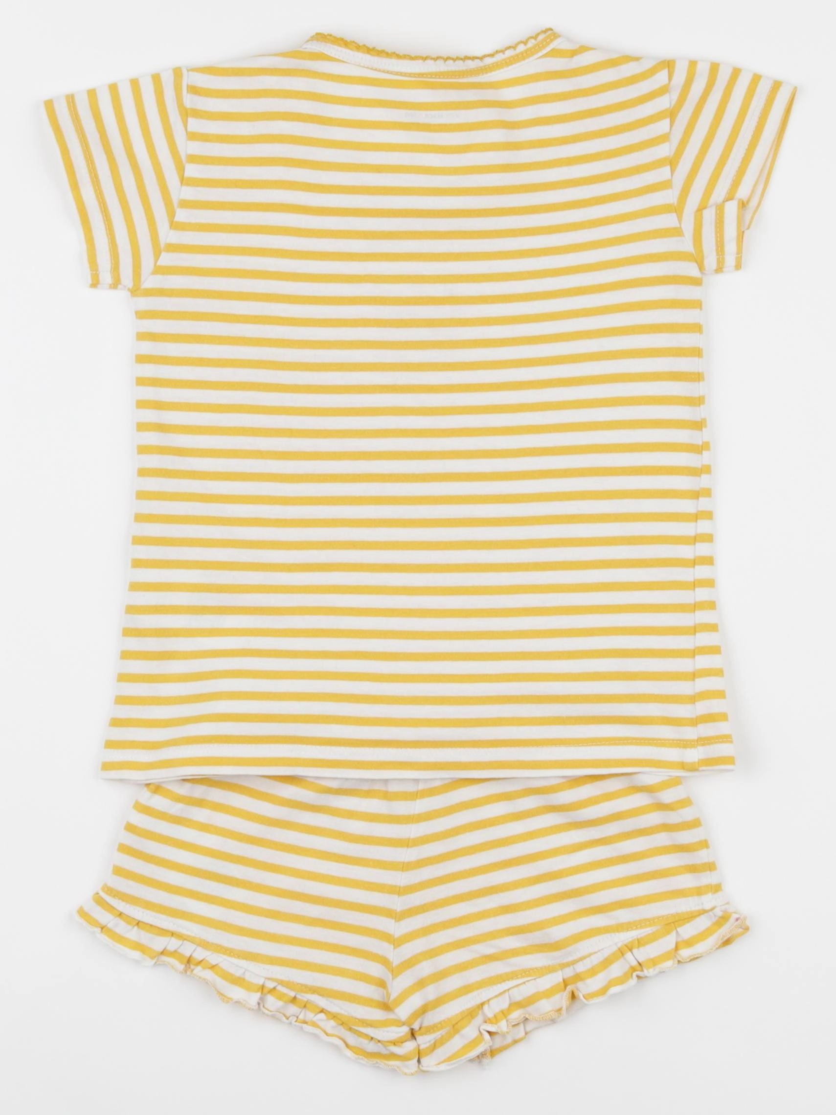 Vertbaudet - pyjama coton jaune - 4 ans