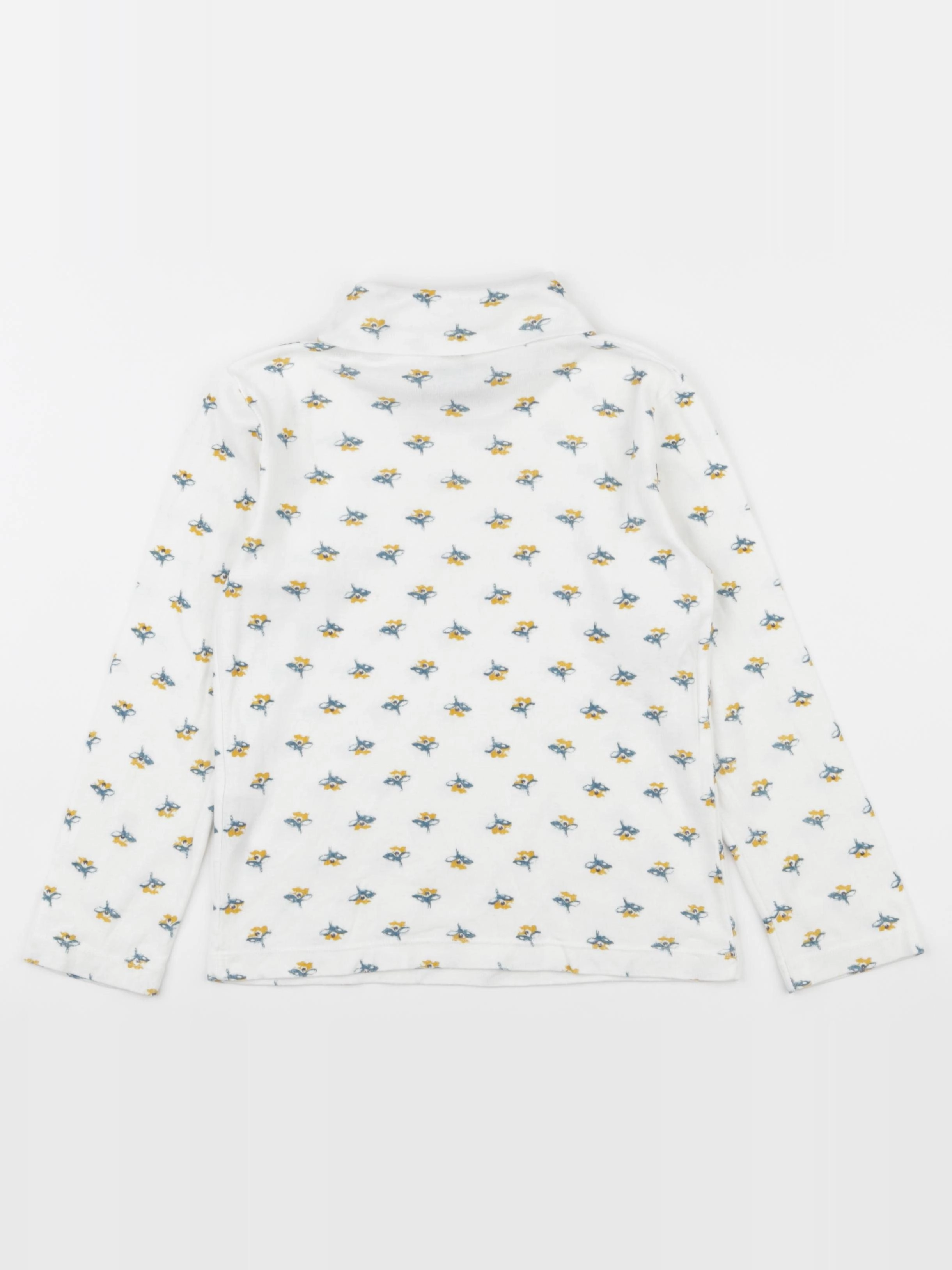 Petit Bateau - sous-pull blanc - 6 ans
