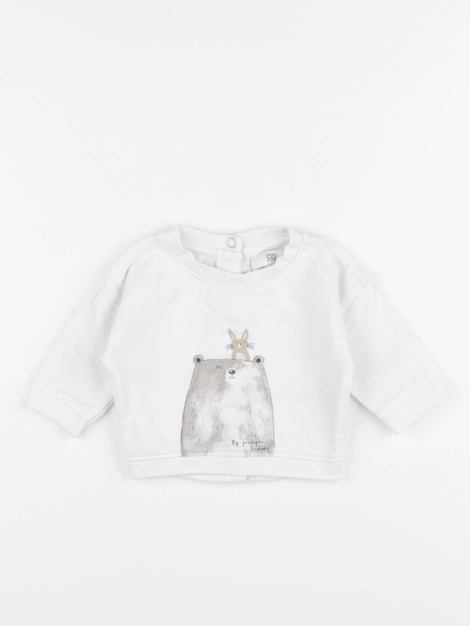 La Redoute - sweat blanc - 1 mois