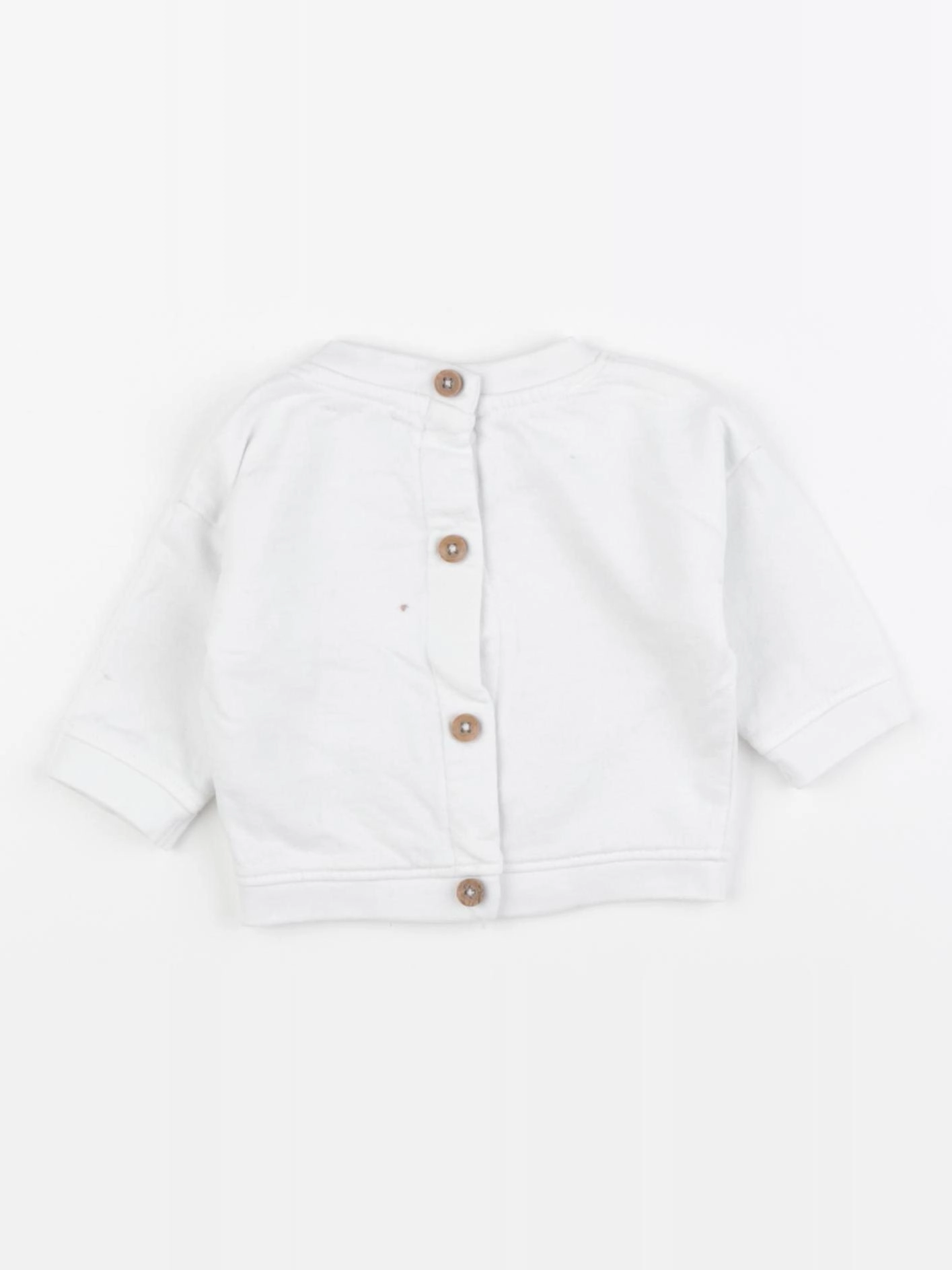 La Redoute - sweat blanc - 1 mois