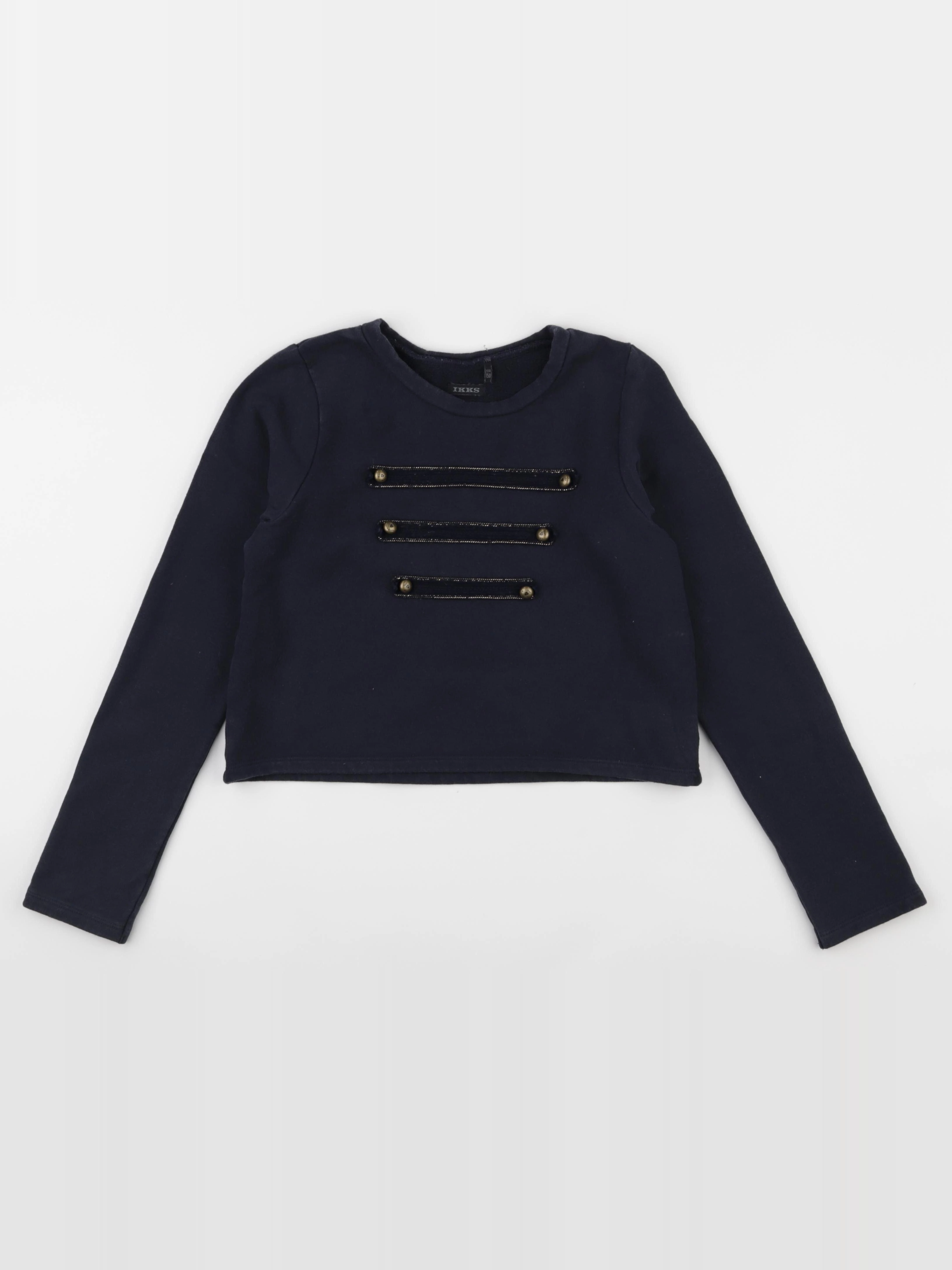 IKKS - sweat bleu - 12 ans