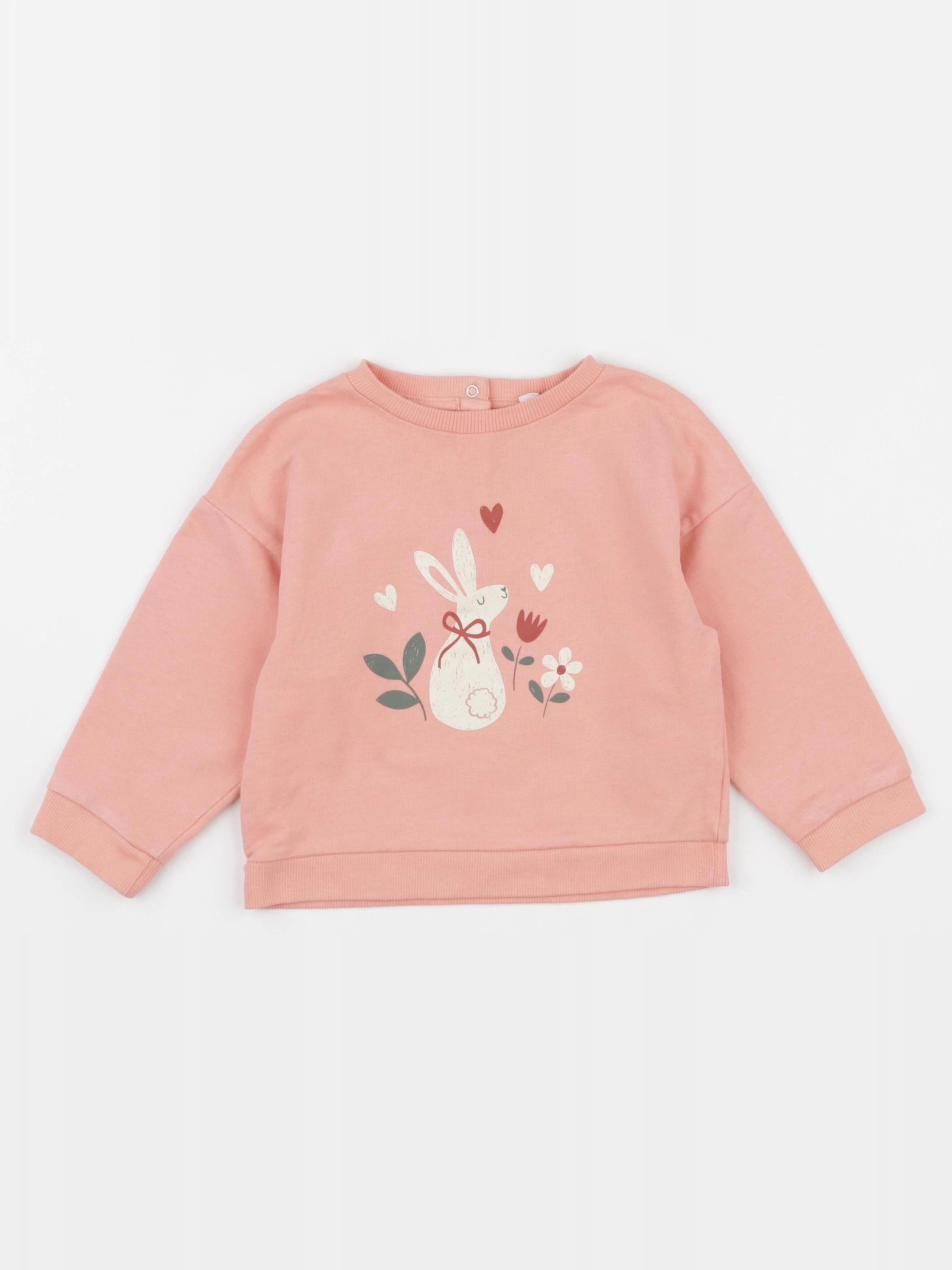 Vertbaudet - sweat rose - 24 mois