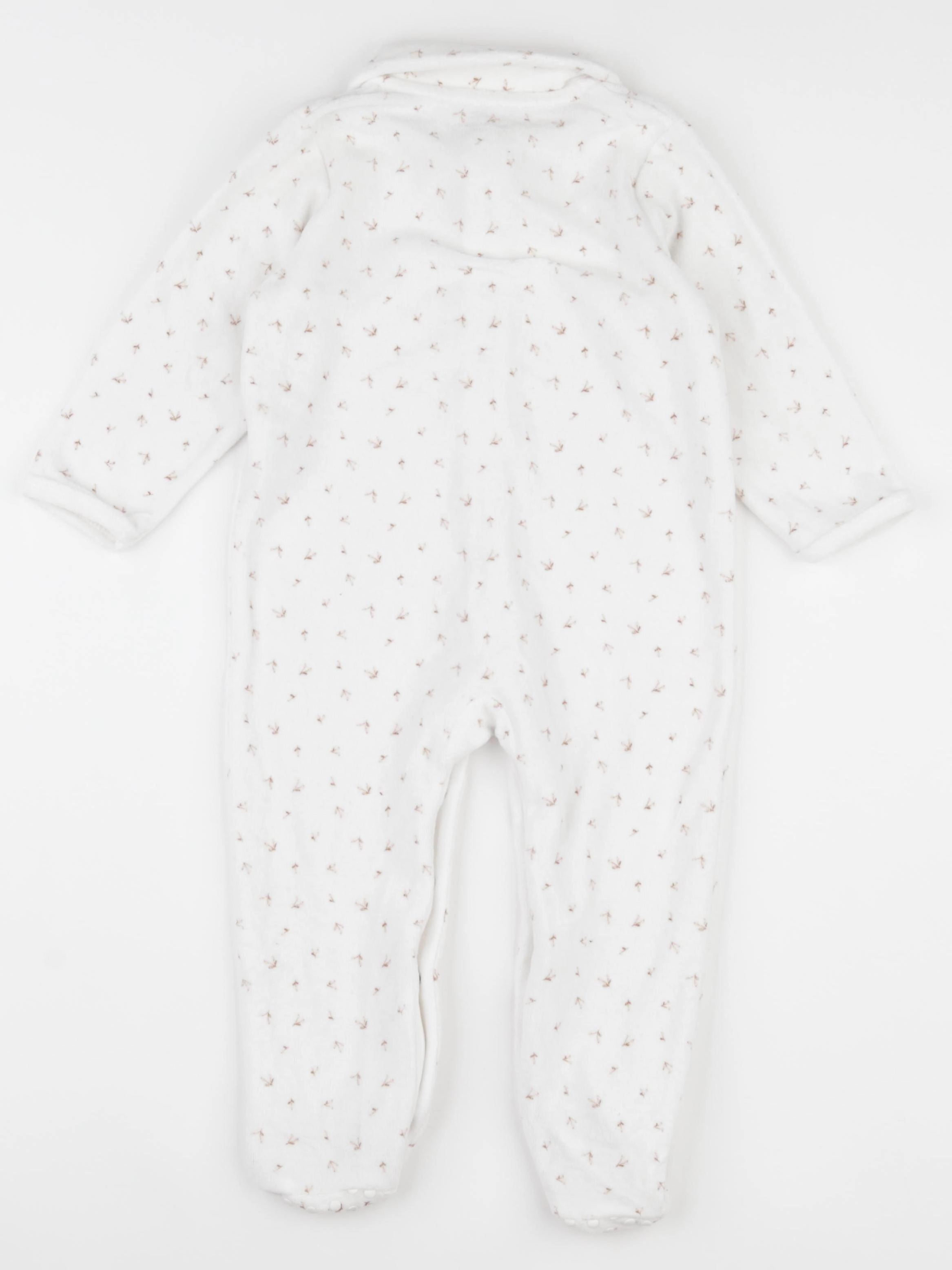 Vertbaudet - pyjama velours blanc - 2 ans