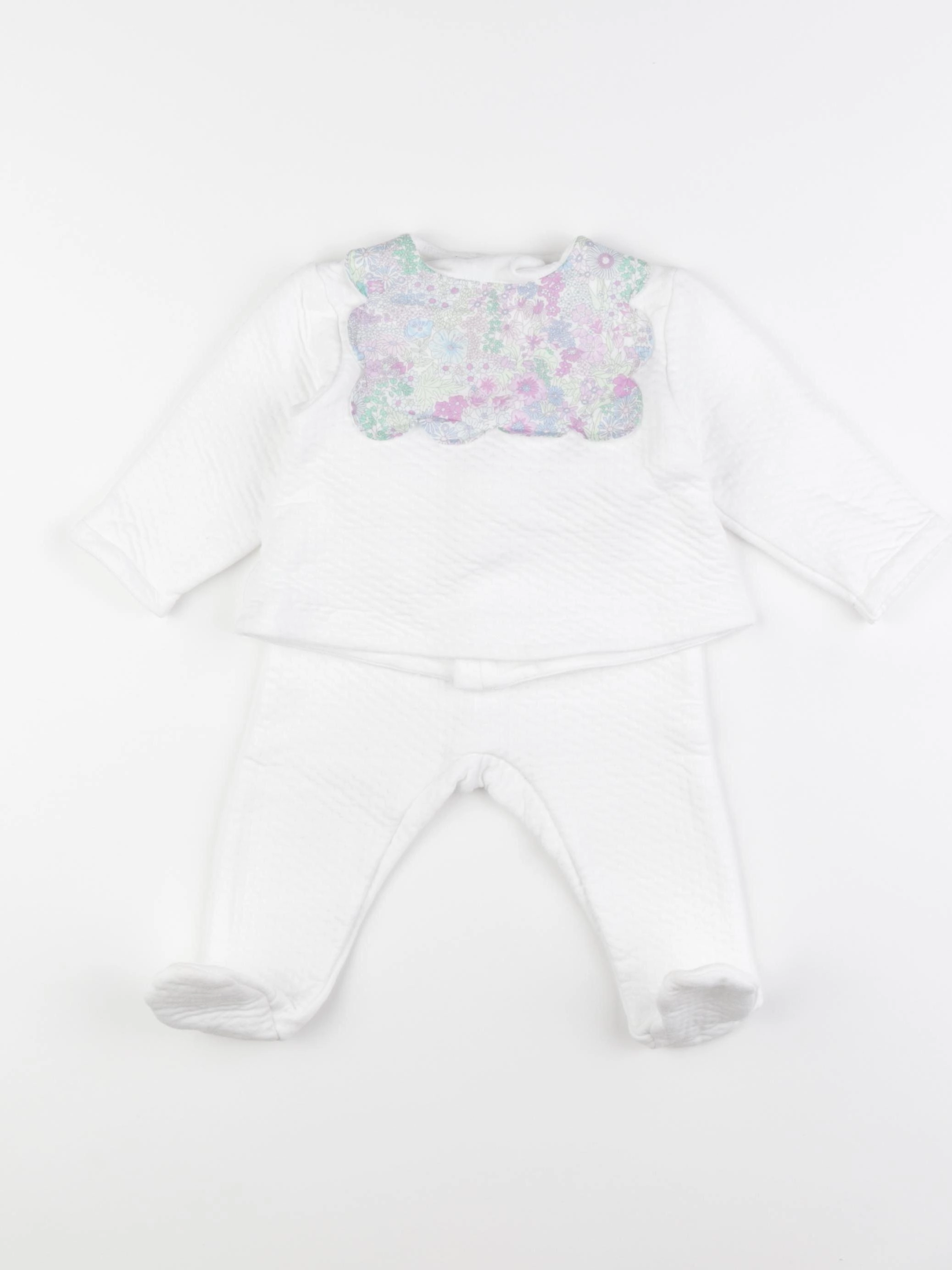 Jacadi - pyjama coton blanc - 12 mois
