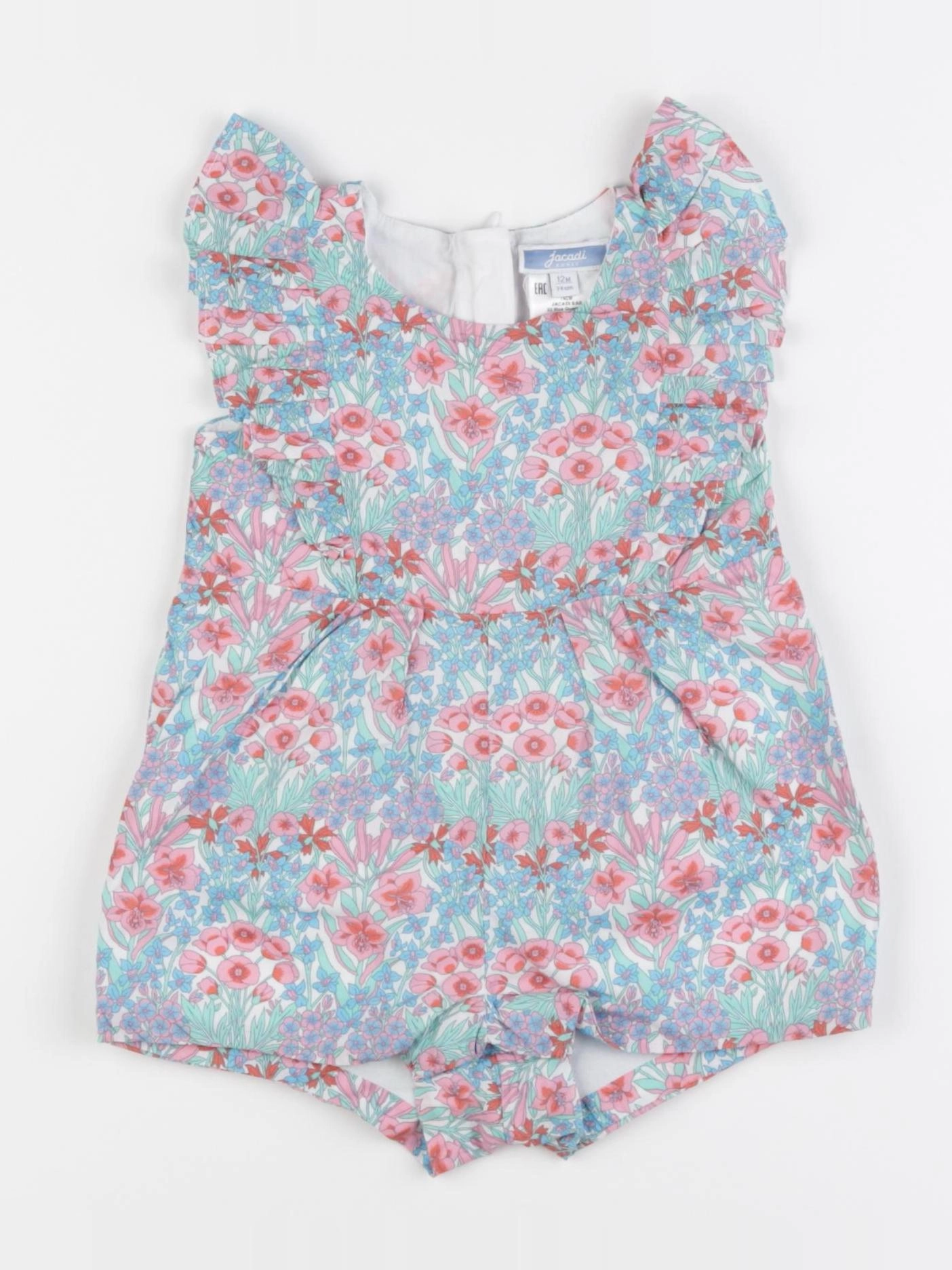 Jacadi - combinaison liberty multicolore - 12 mois