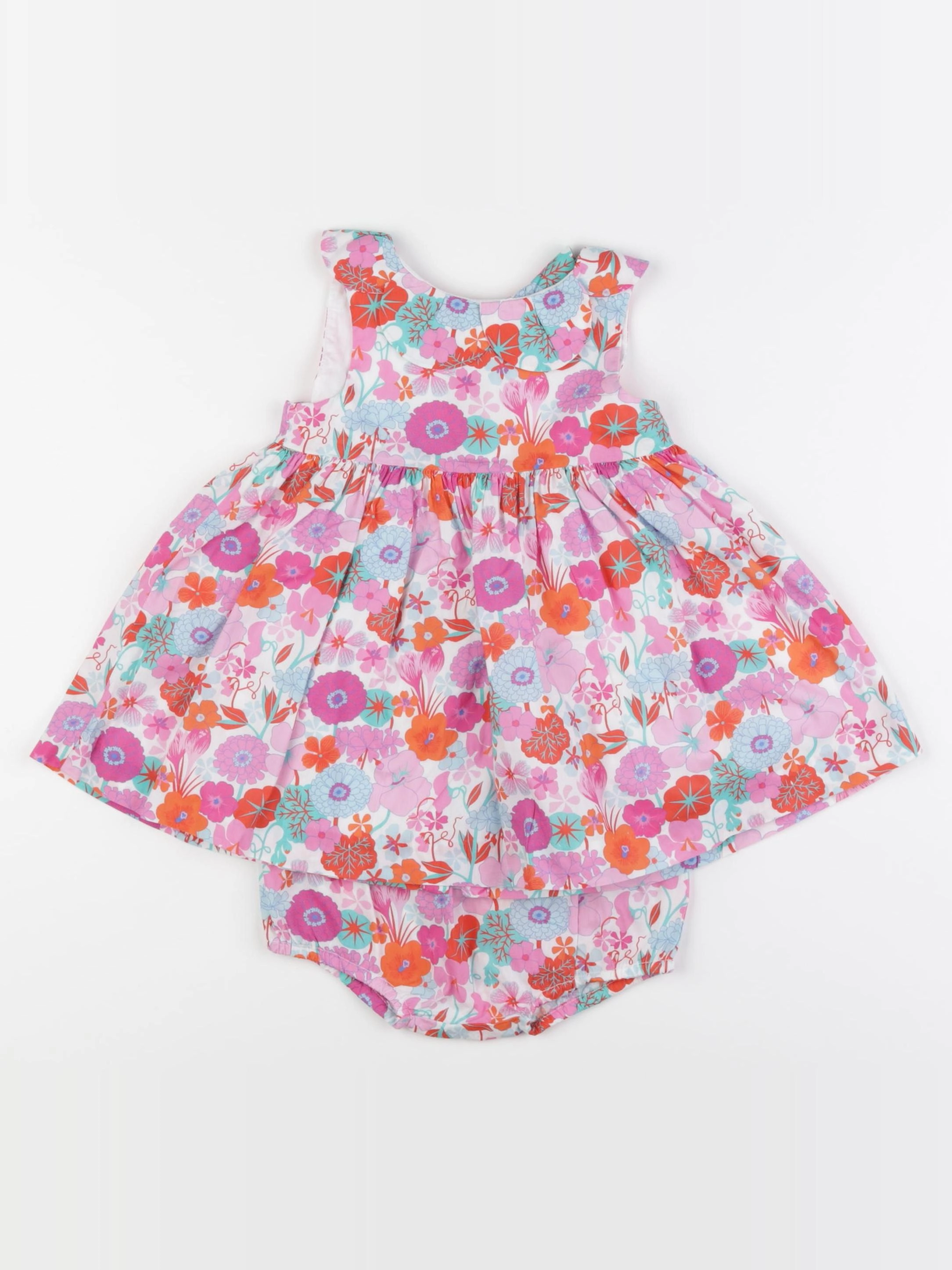 Jacadi - robe liberty multicolore - 12 mois
