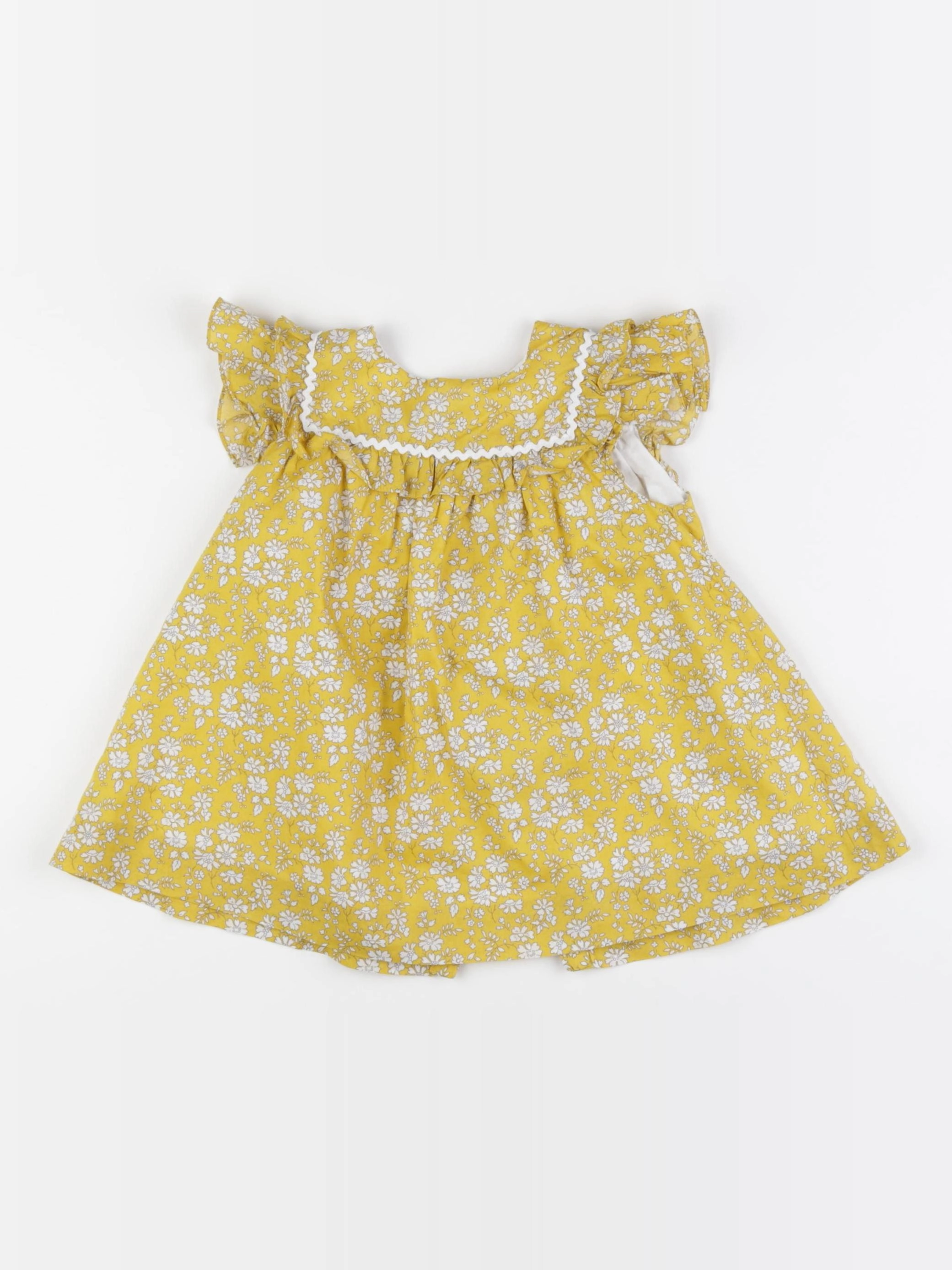 Jacadi - robe jaune - 12 mois