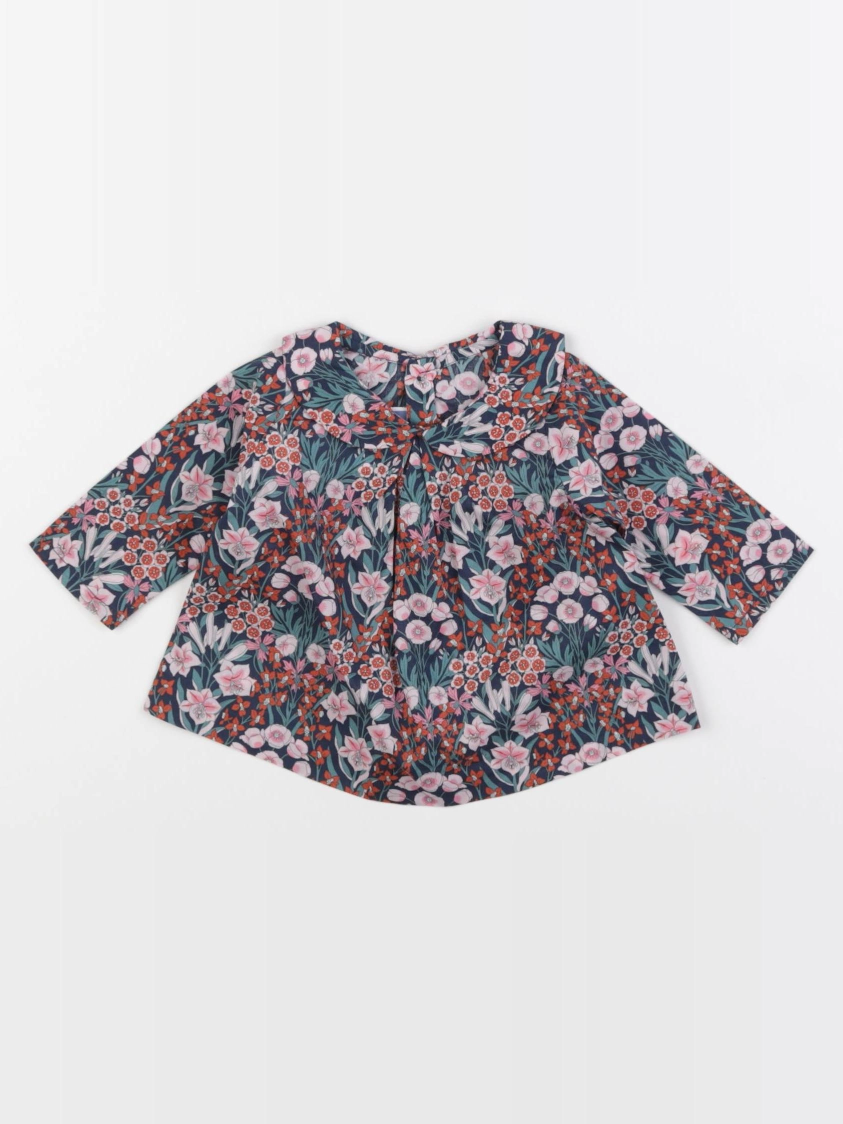 Jacadi - blouse liberty multicolore - 1 mois