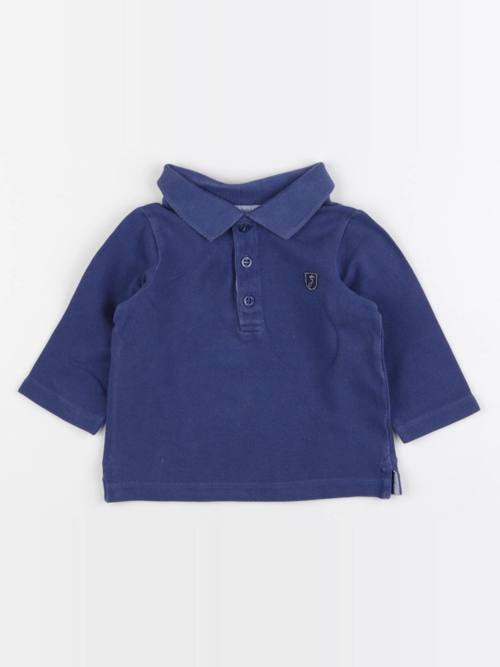 Jacadi - polo bleu - 12 mois
