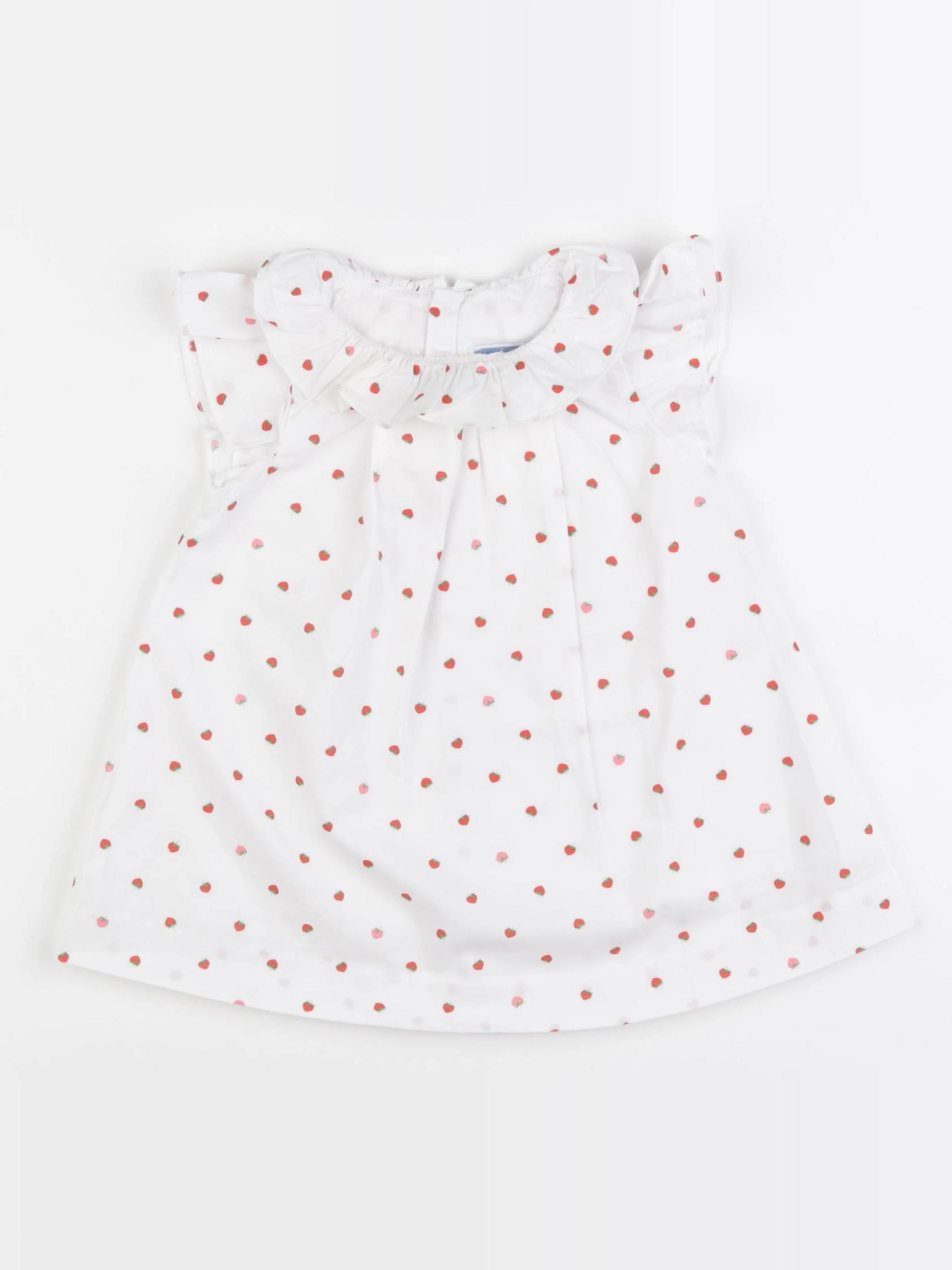 Jacadi - robe blanc, rouge - 6 mois