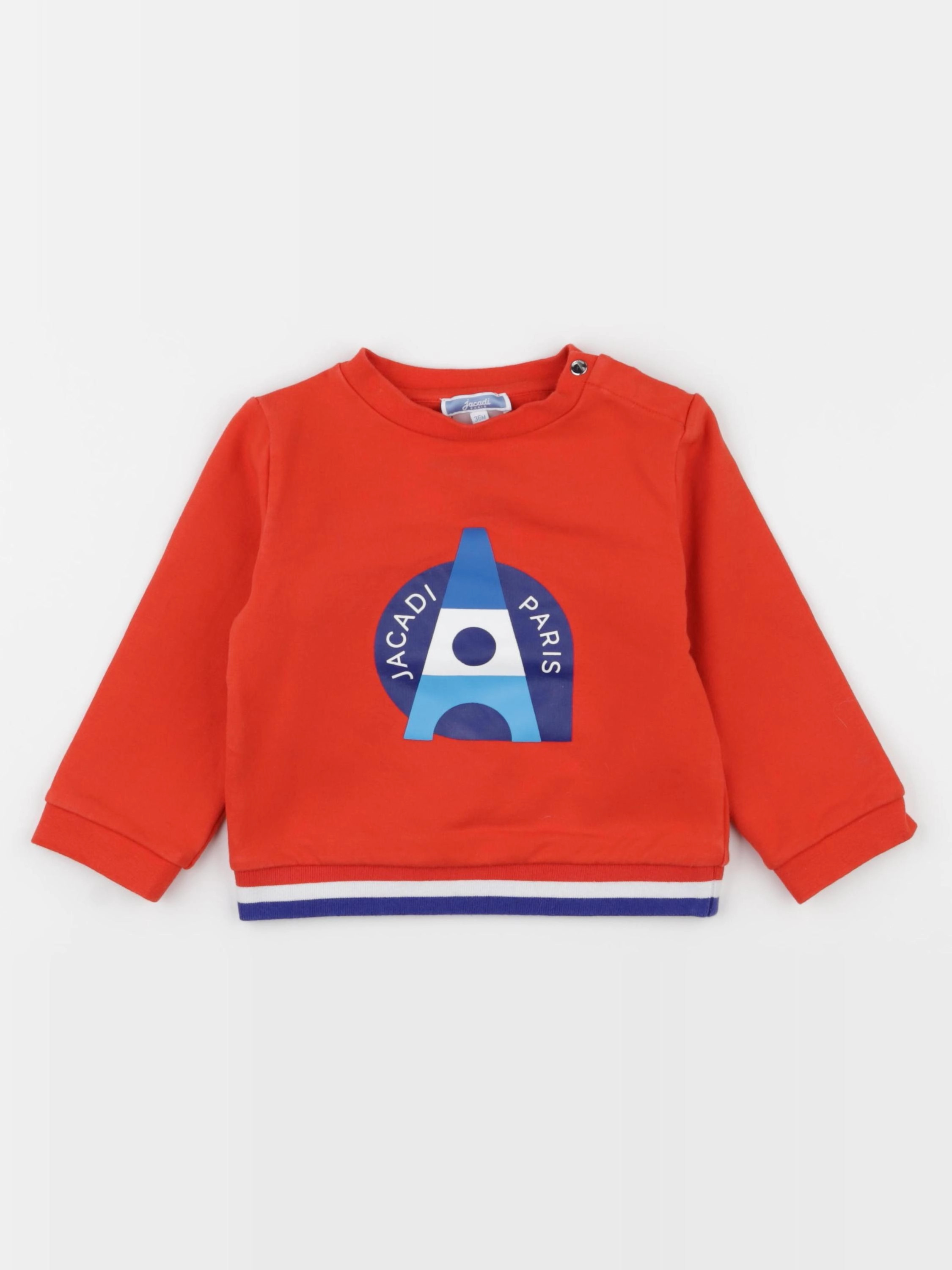 Jacadi - sweat rouge - 36 mois