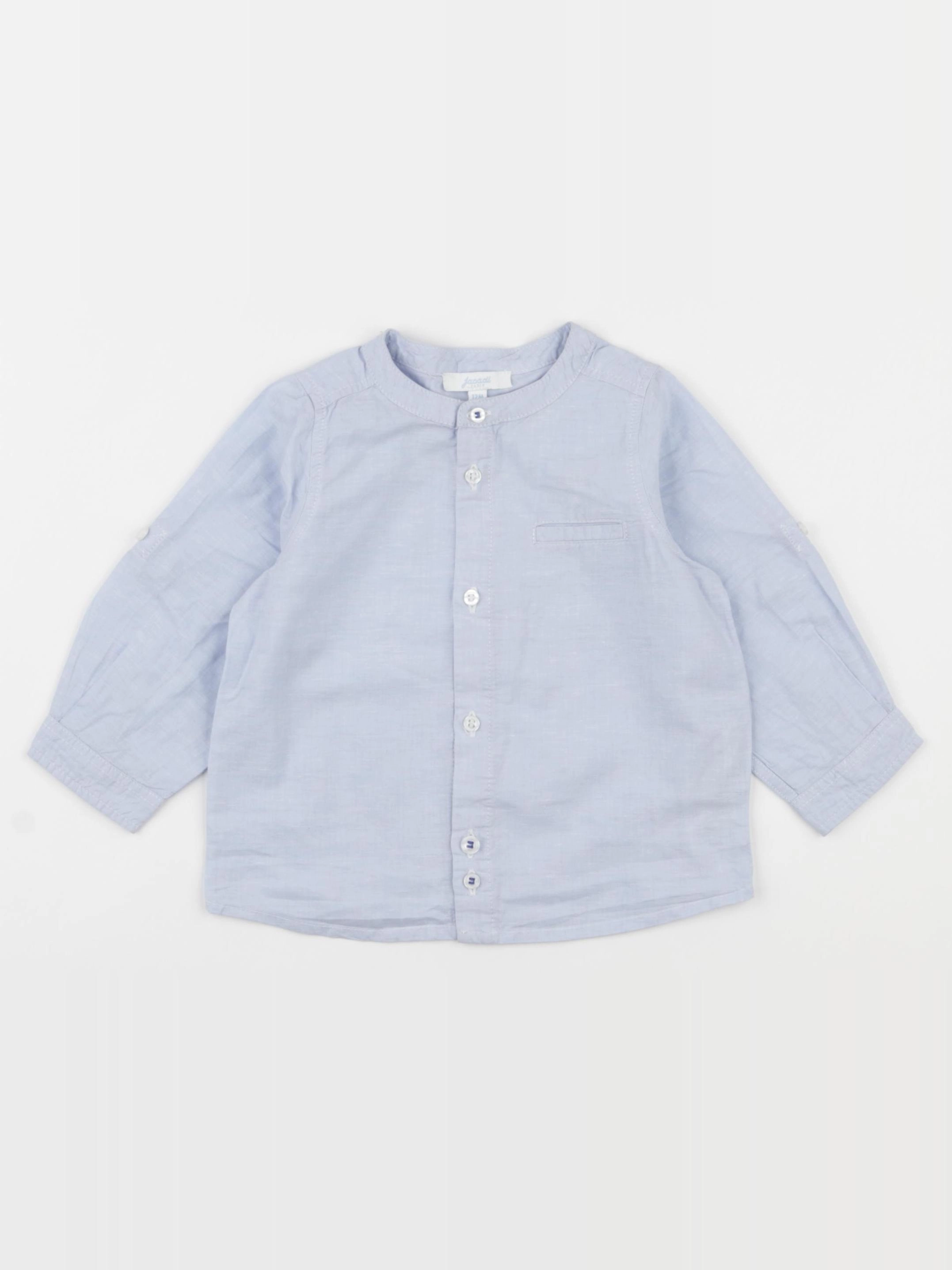 Jacadi - chemise bleu - 12 mois