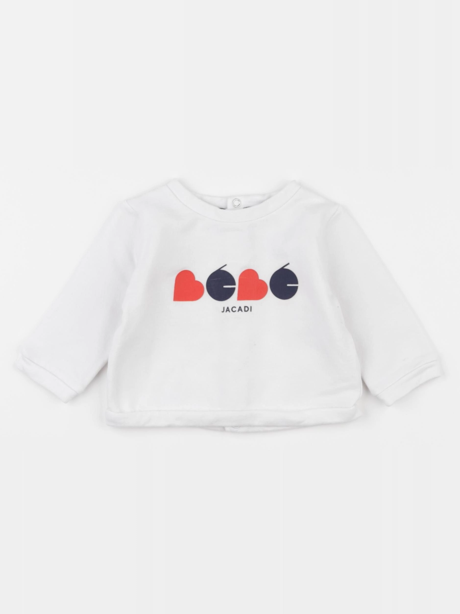 Jacadi - sweat blanc - 6 mois