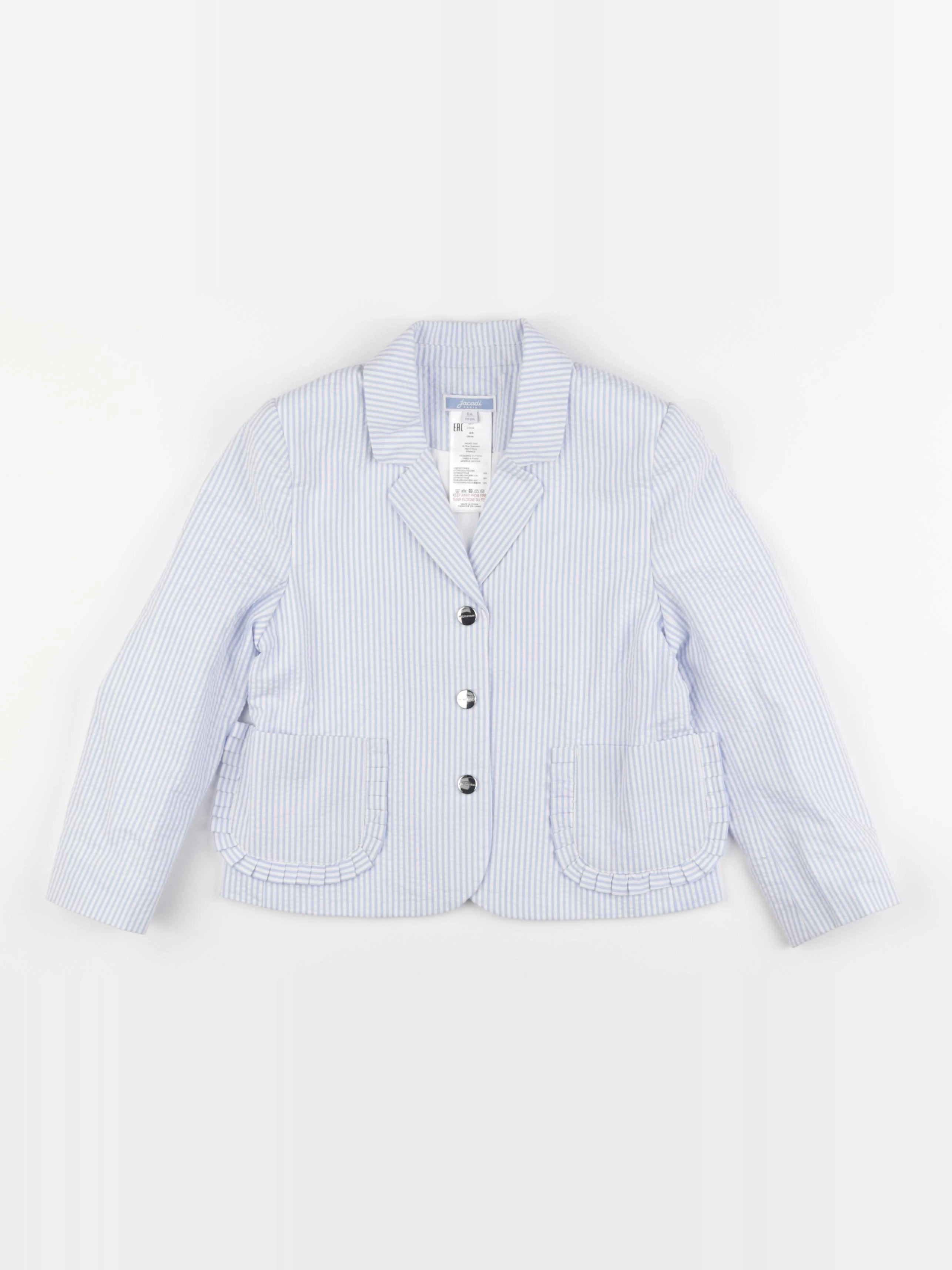 Jacadi - veste doublé bleu - 6 ans