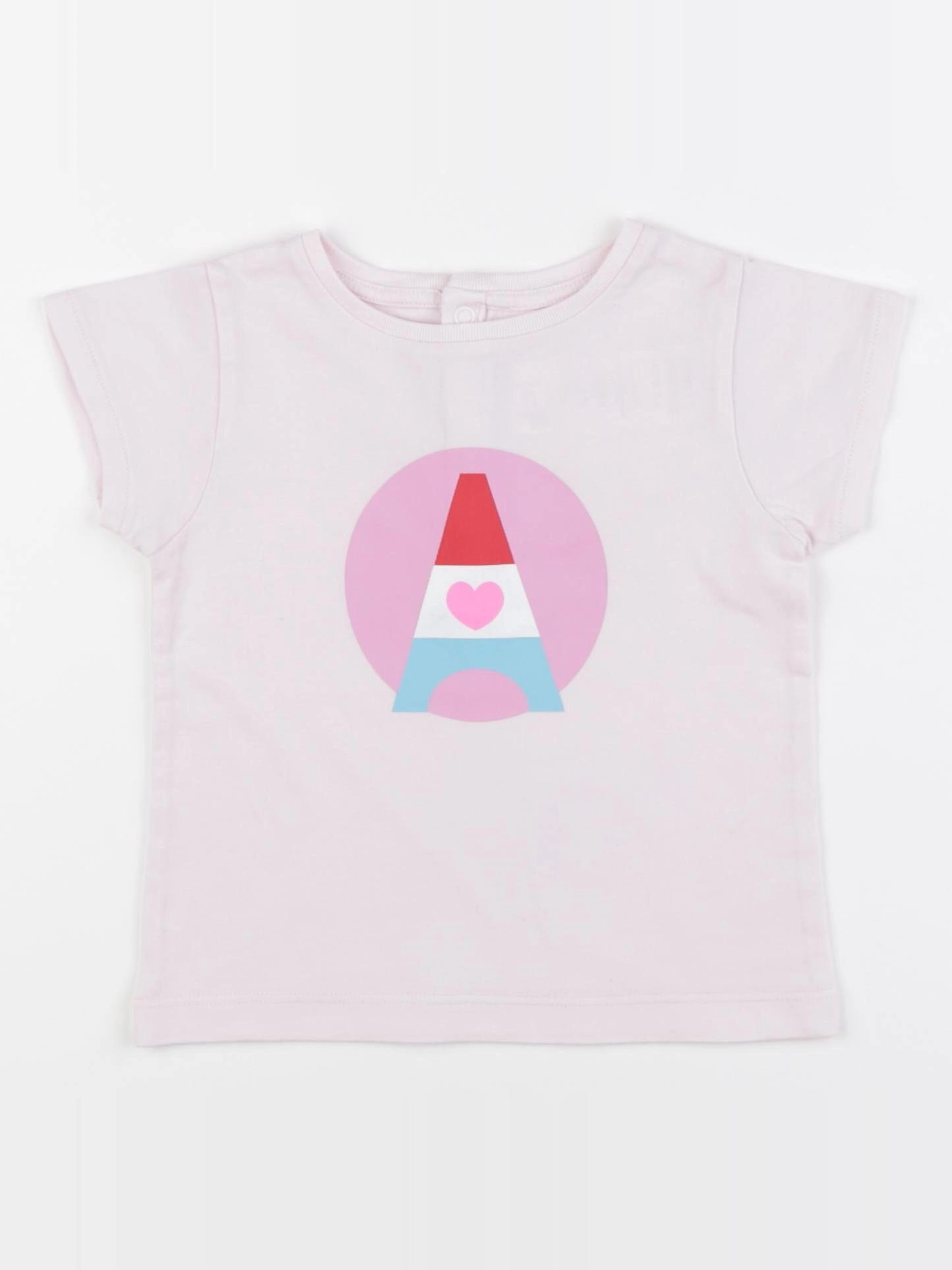 Jacadi - tee-shirt rose - 24 mois