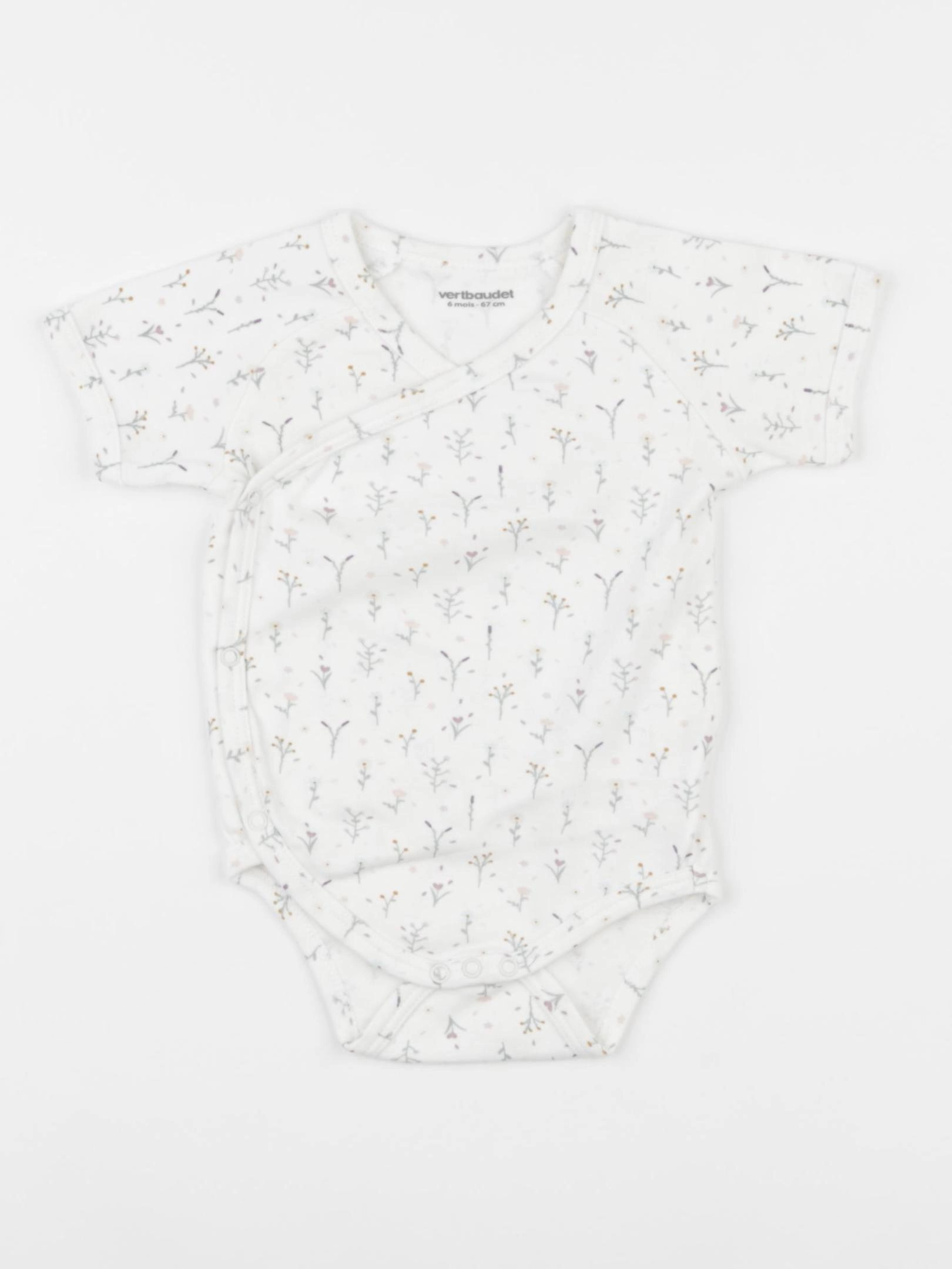 Vertbaudet - body blanc - 6 mois