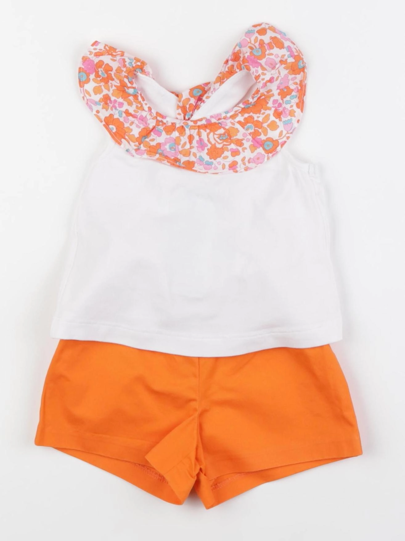 Jacadi - ensemble orange - 6 mois