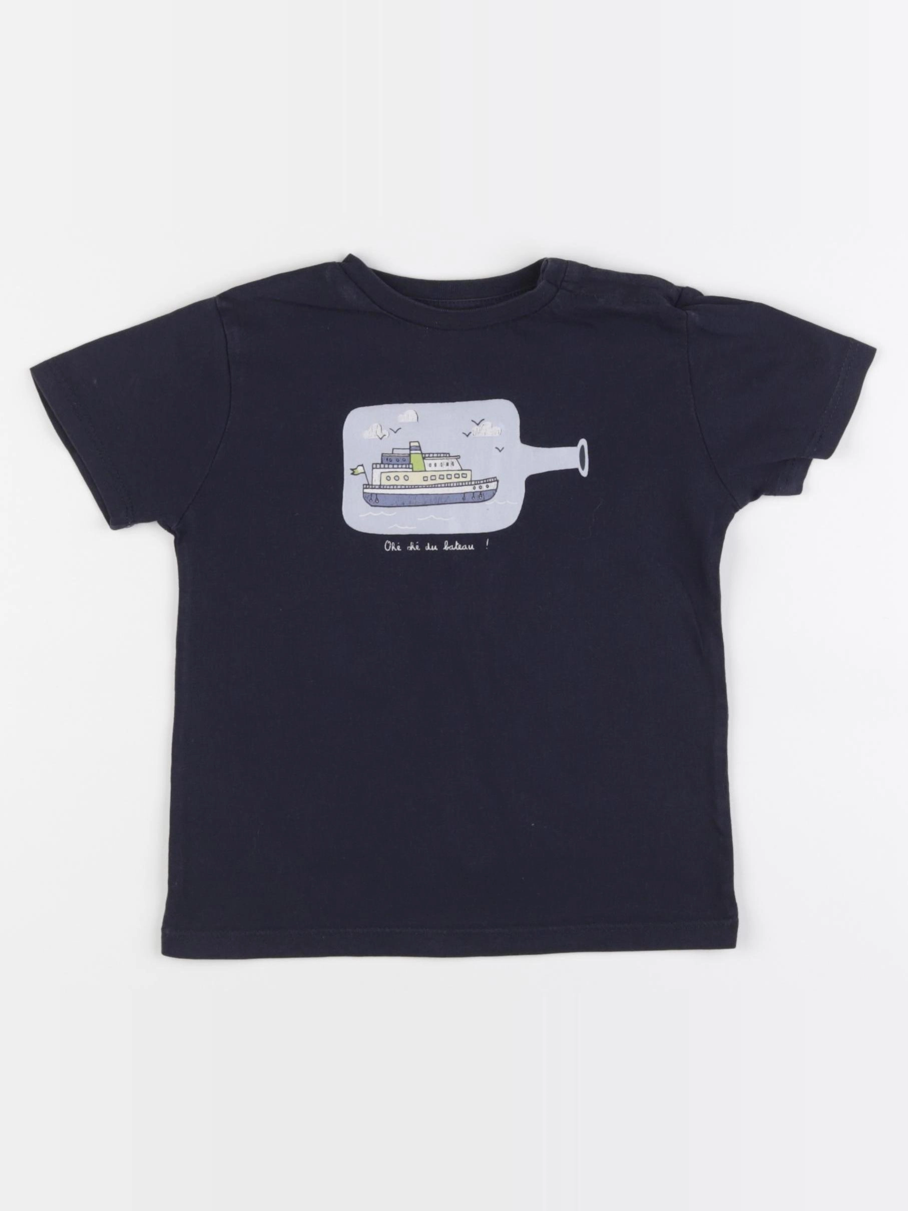 Boutchou - tee-shirt bleu - 36 mois