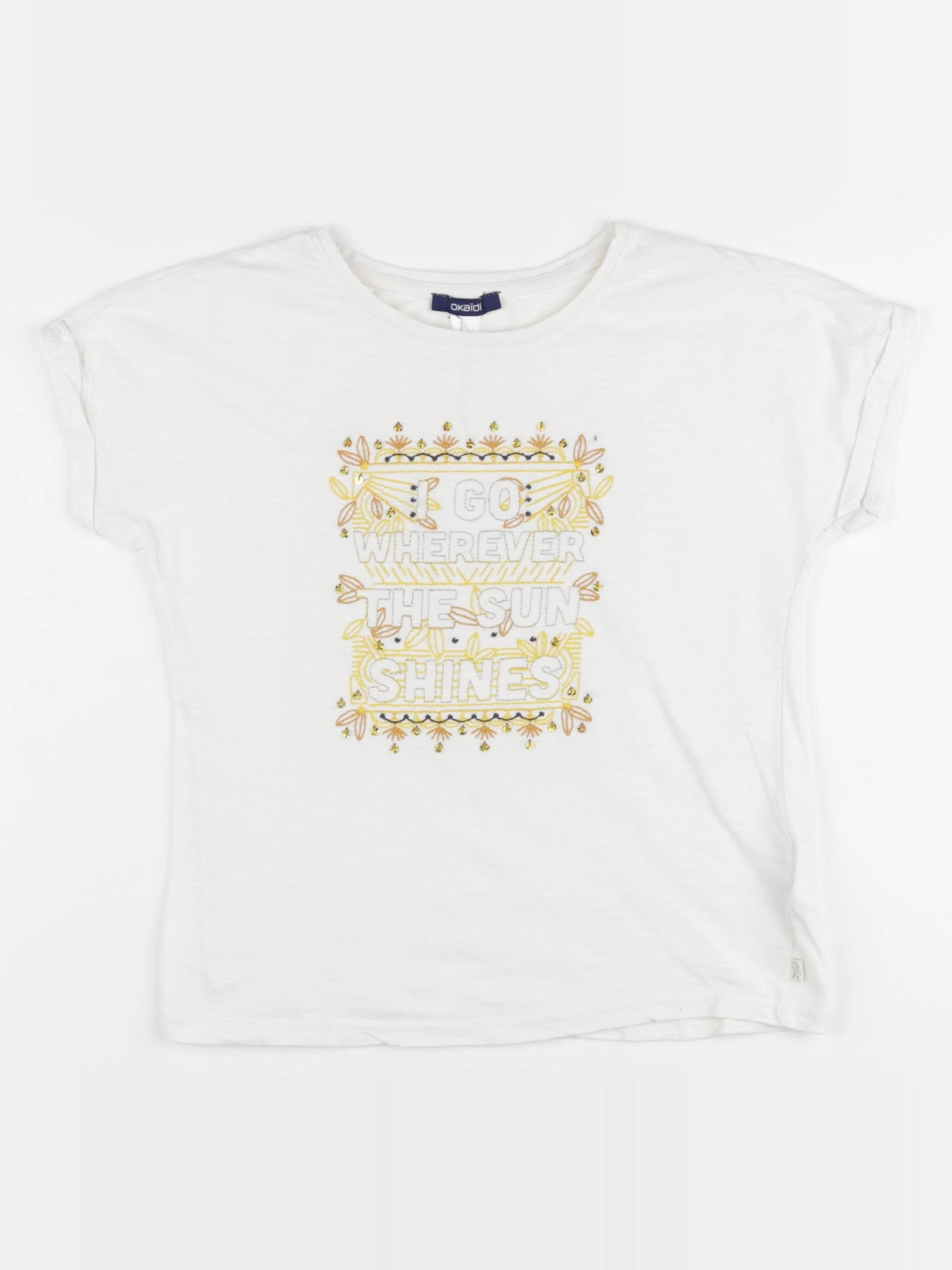 Okaidi - tee-shirt multicolore - 8 ans