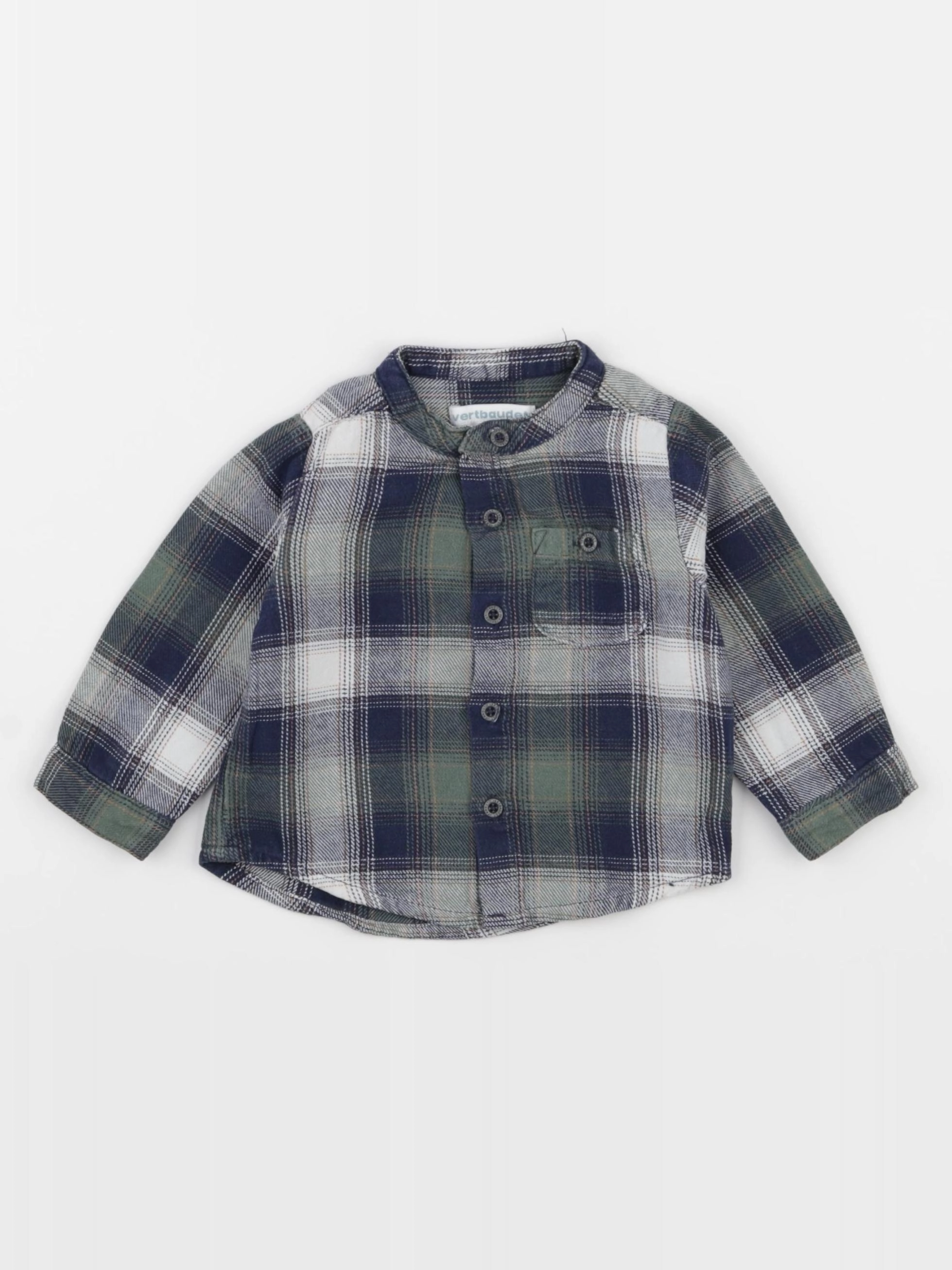 Vertbaudet - chemise multicolore - 12 mois