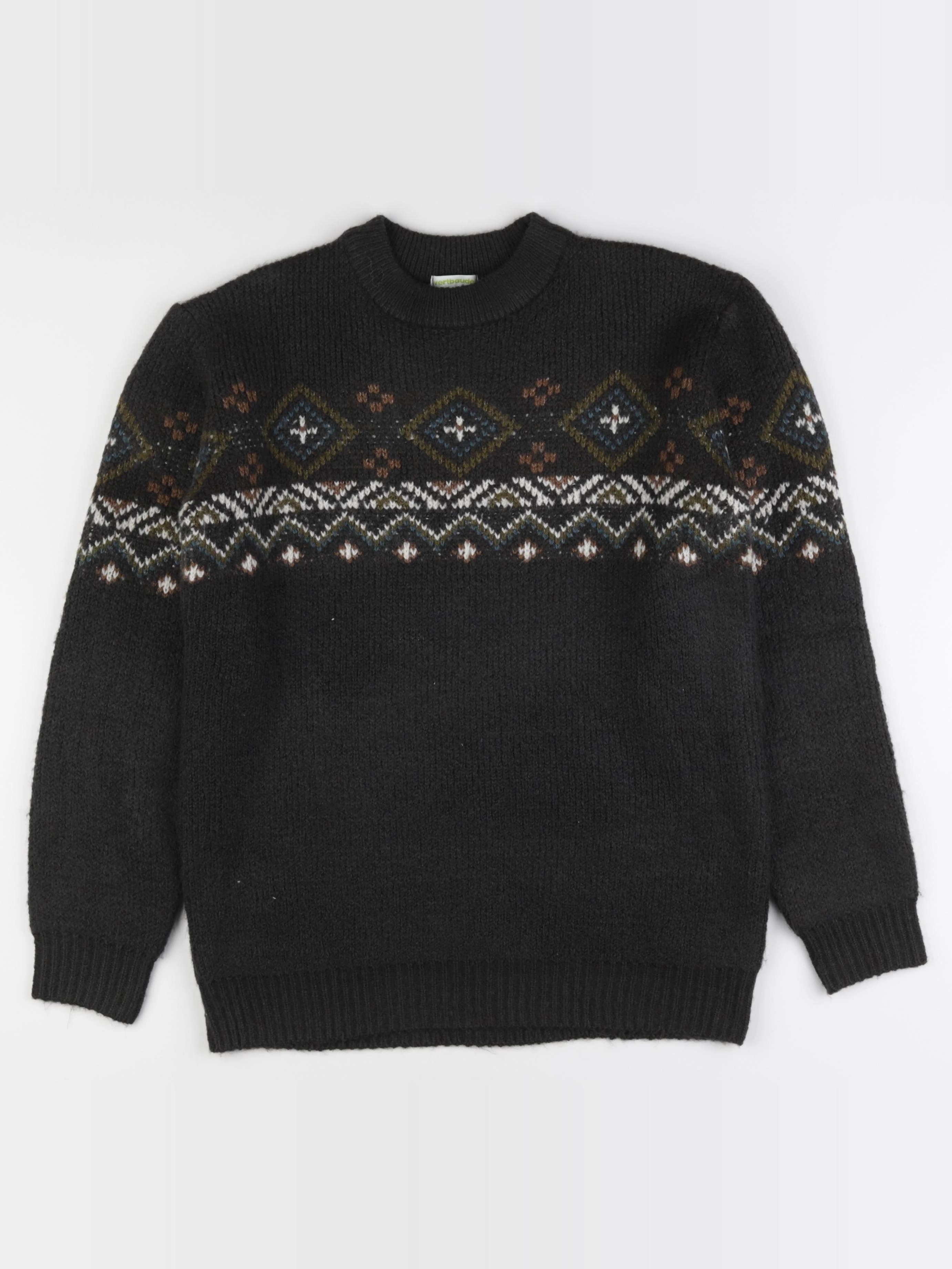 Vertbaudet - pull marron - 14 ans