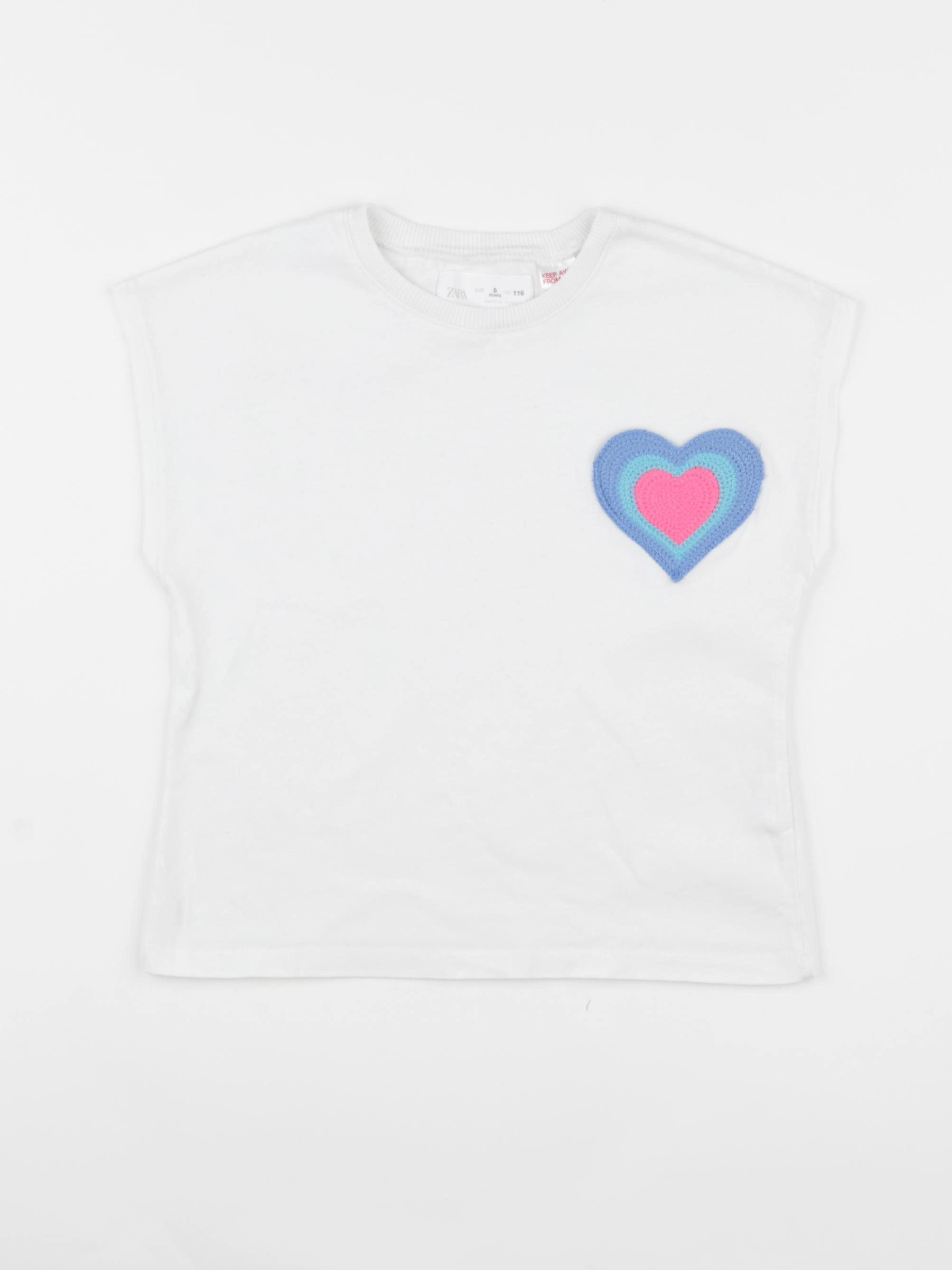 Zara - tee-shirt blanc - 6 ans
