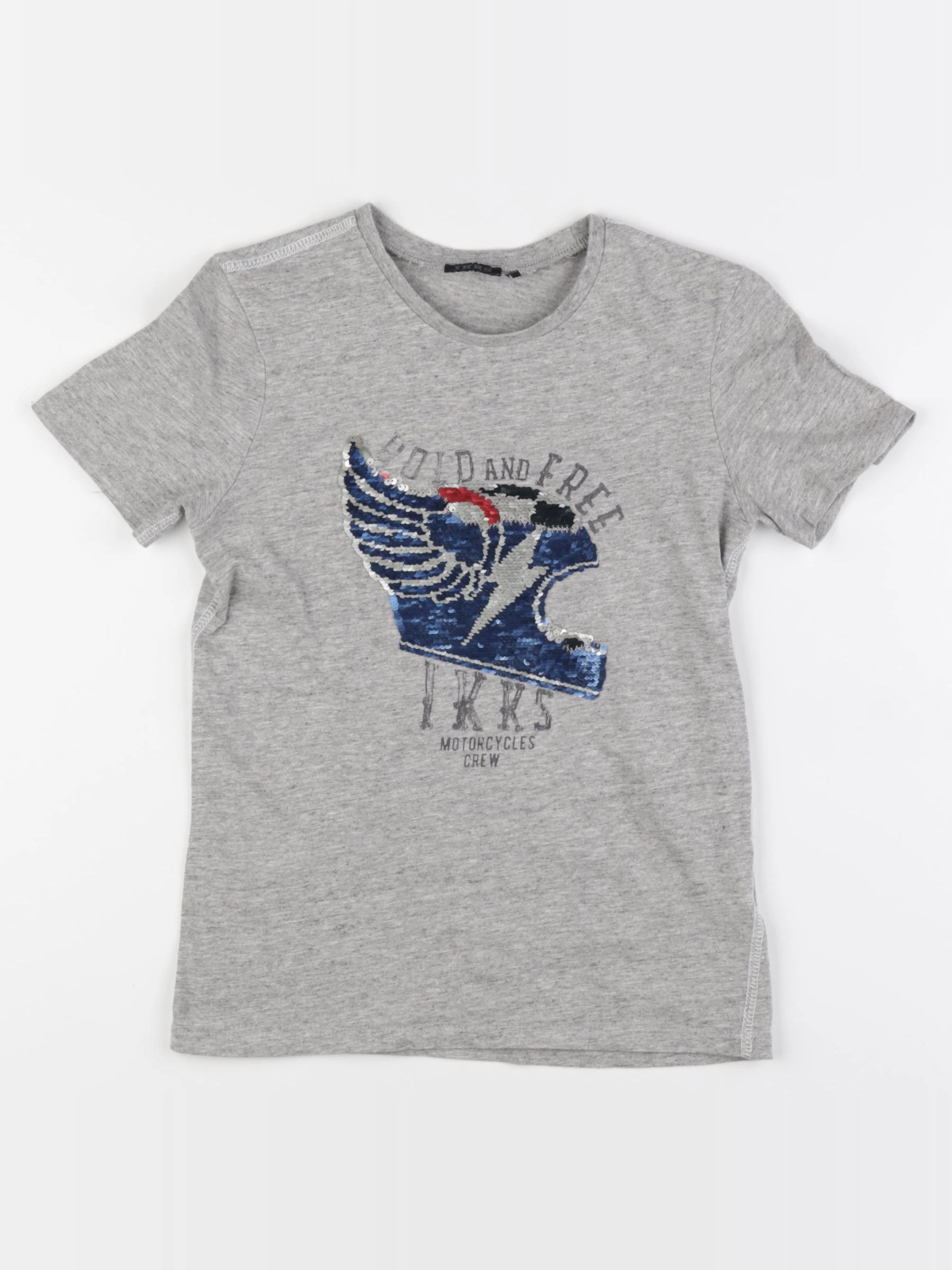 IKKS - tee-shirt gris - 8 ans